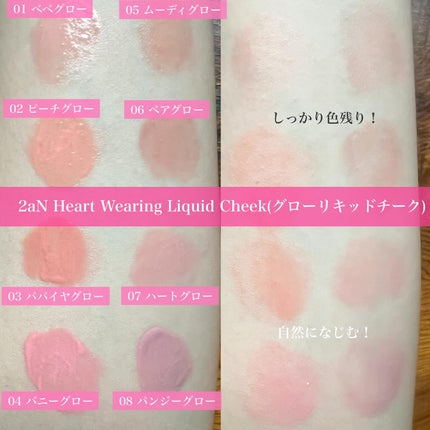 ハートウェアリングリキッドチーク/2aN/リキッドチークを使ったクチコミ(3枚目)