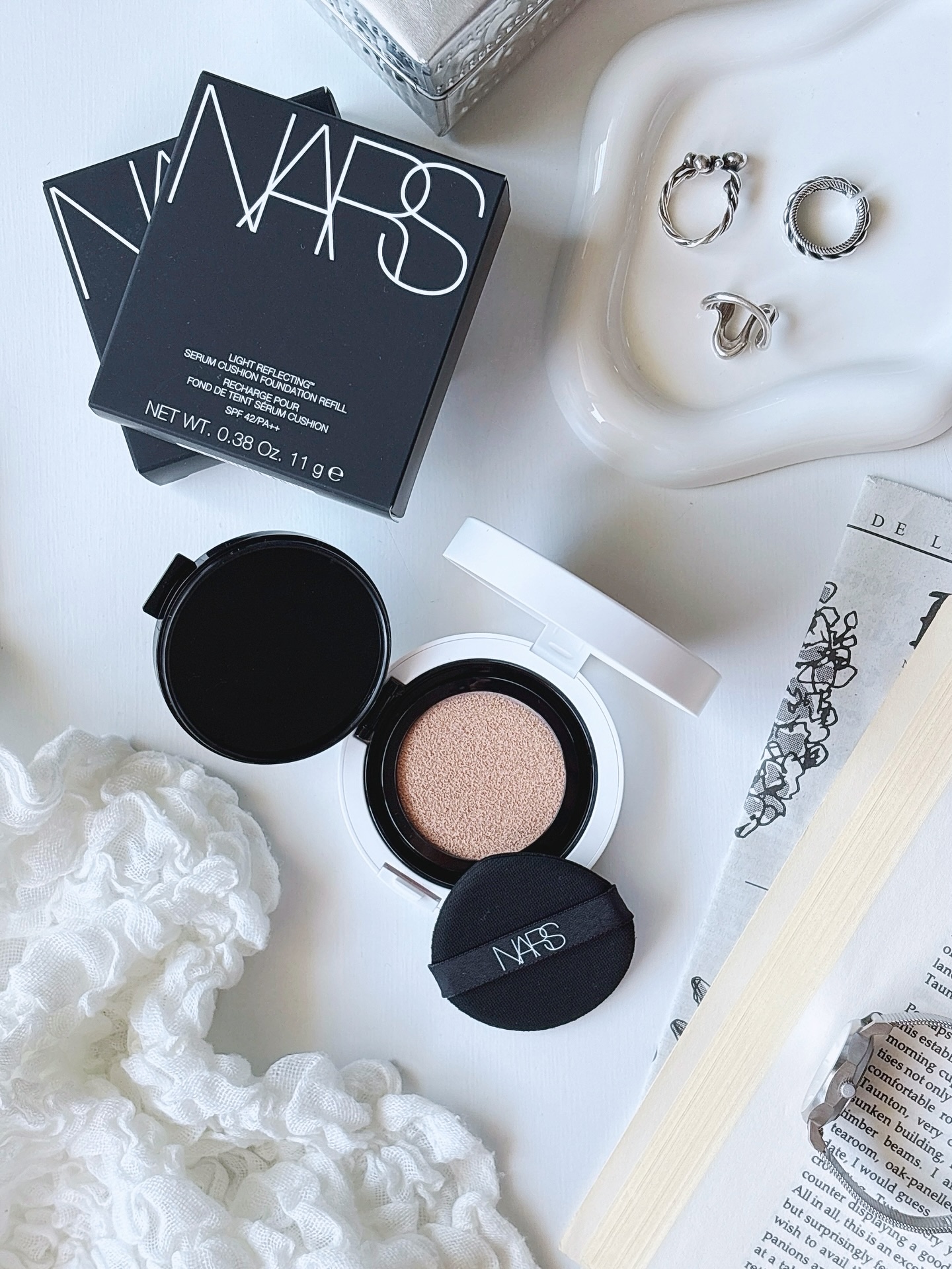 NARS ライトリフレクティング セラムクッション ファンデーション/NARS/クッションファンデーションを使ったクチコミ（1枚目）