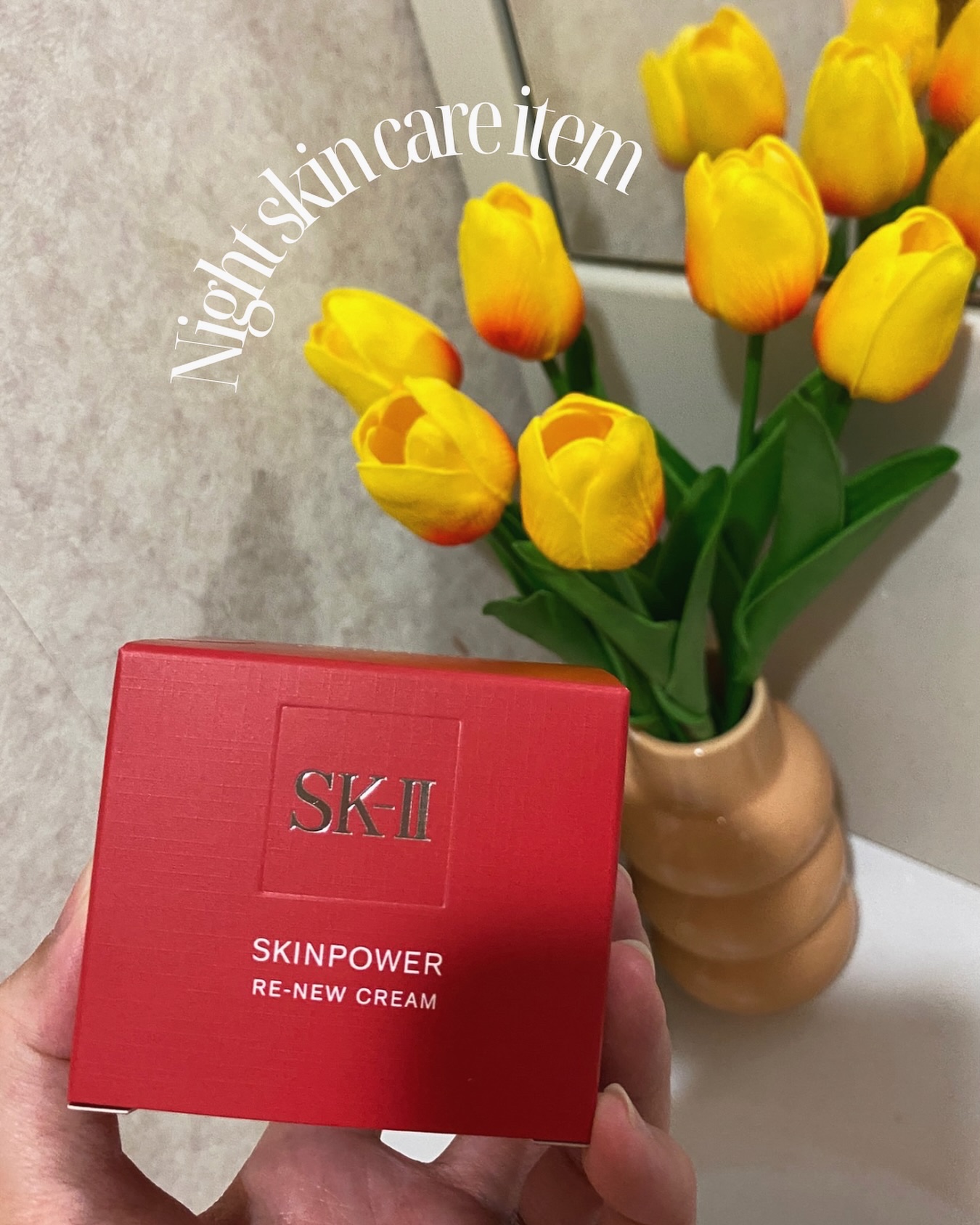 new item ❤️@skii 
年末の気配を感じながら疲れる11月の始まり🍂
お疲れ肌を労わります🌿

#sk2 #エスケーツー #ナイトクリーム #フェイスクリーム #デパコス購入品 #アラサースキンケア #ナイトルーティン #ス