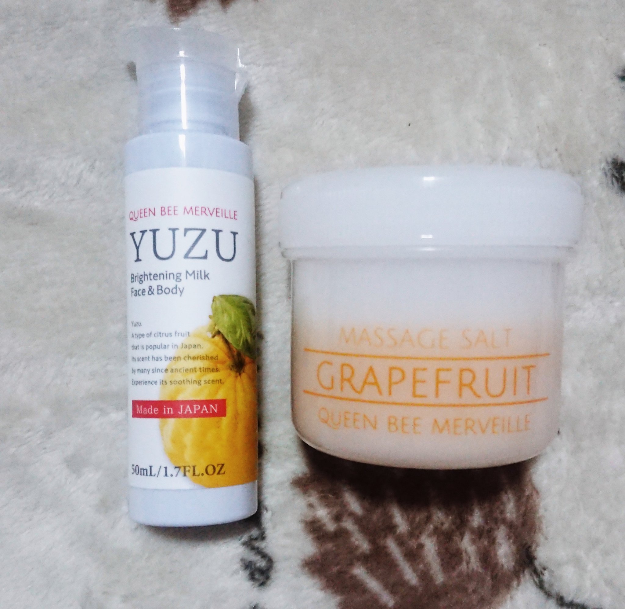 マッサージソルト　グレープフルーツ/クインビーメルヴェーユ/ボディスクラブを使ったクチコミ（1枚目）
