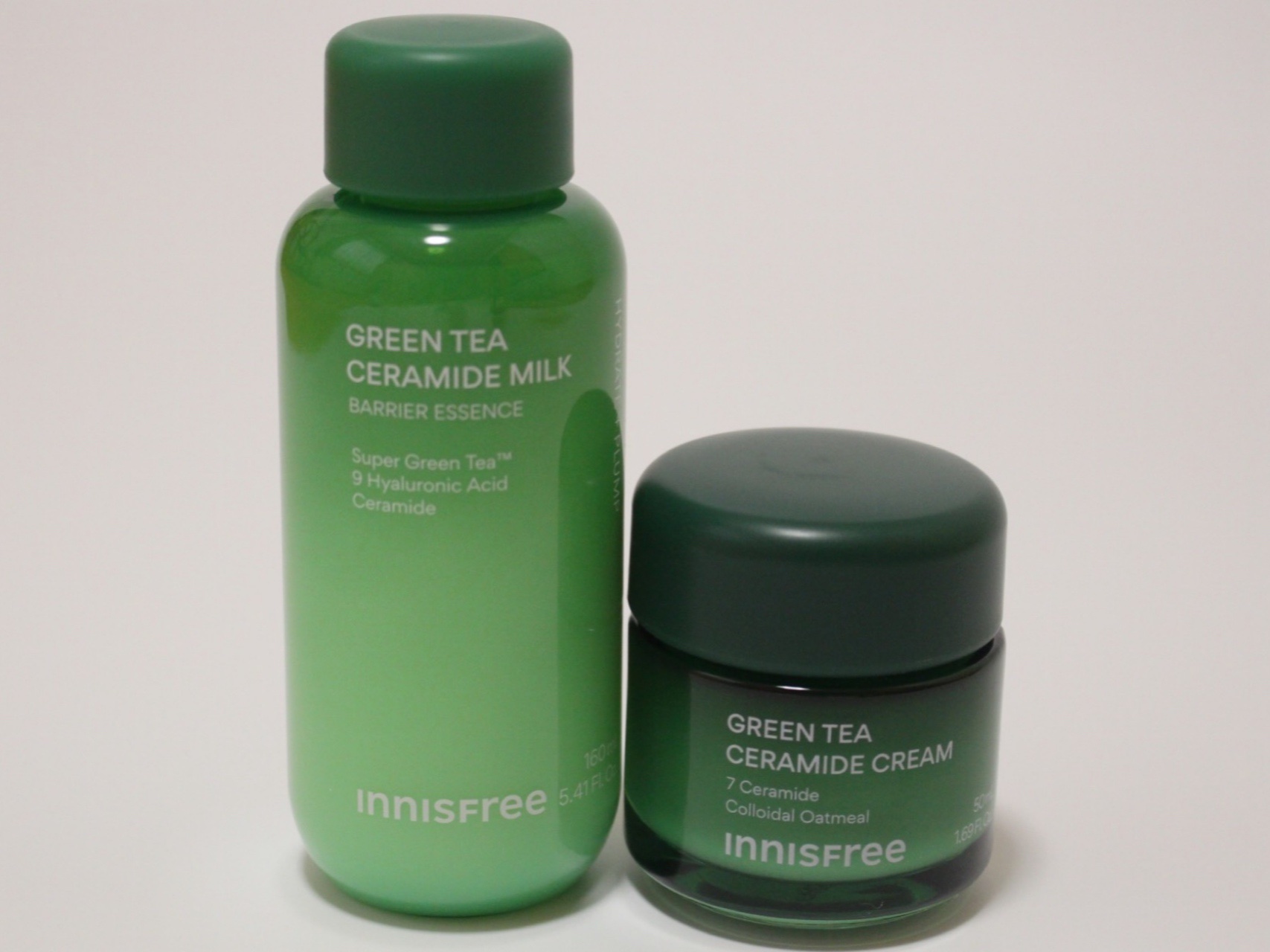 グリーンティー セラミド バリア クリーム​/innisfree/フェイスクリームを使ったクチコミ（1枚目）