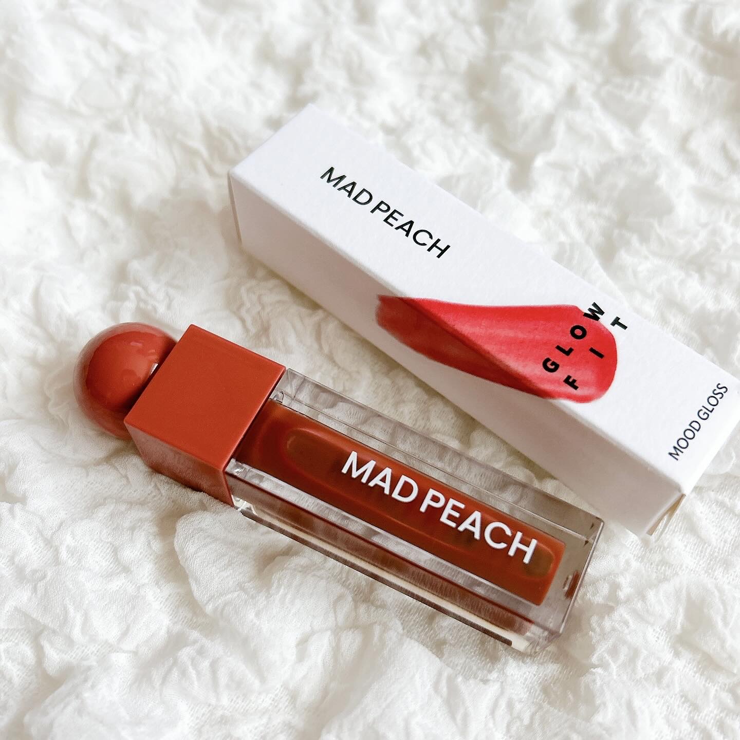 マッドピーチグロウフィットムードグロス/MAD PEACH/リップグロスを使ったクチコミ（1枚目）