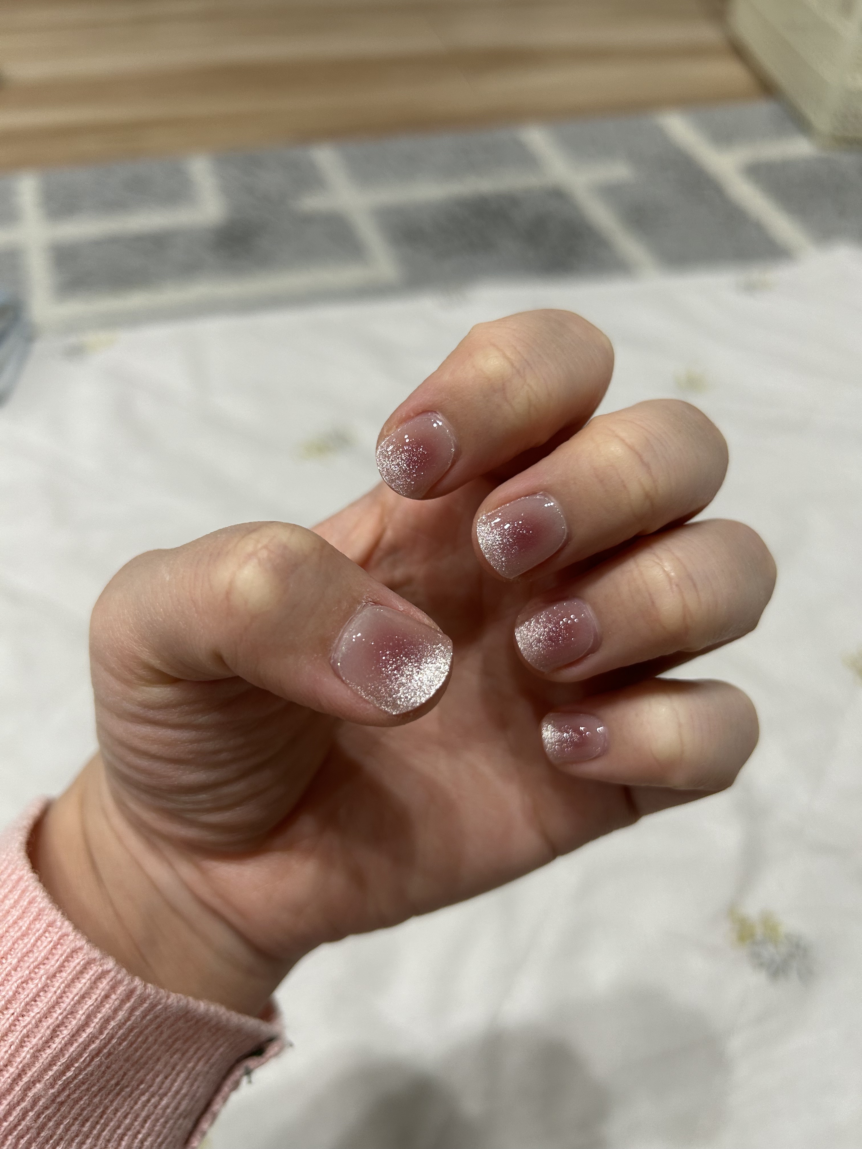 セミキュアジェルネイル（ハンド）/ohora/ネイルシールを使ったクチコミ（1枚目）