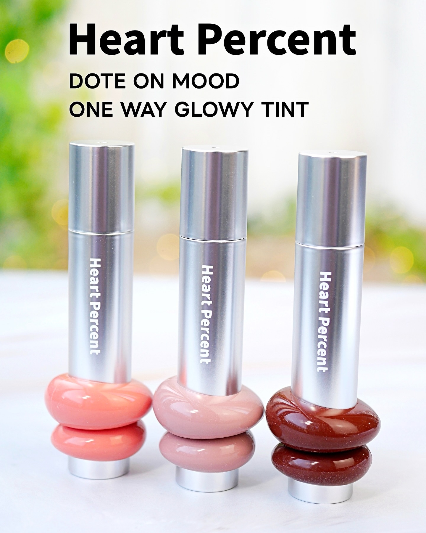 韓国の感性派コスメブランド「Heart Percent(ハートパーセント)」が、10月1日から日本のオフライン店舗で販売開始！

ベストセラーのドットオンムードシリーズを使わせて頂いた。

■Heart Percent ドットオンムード ワ