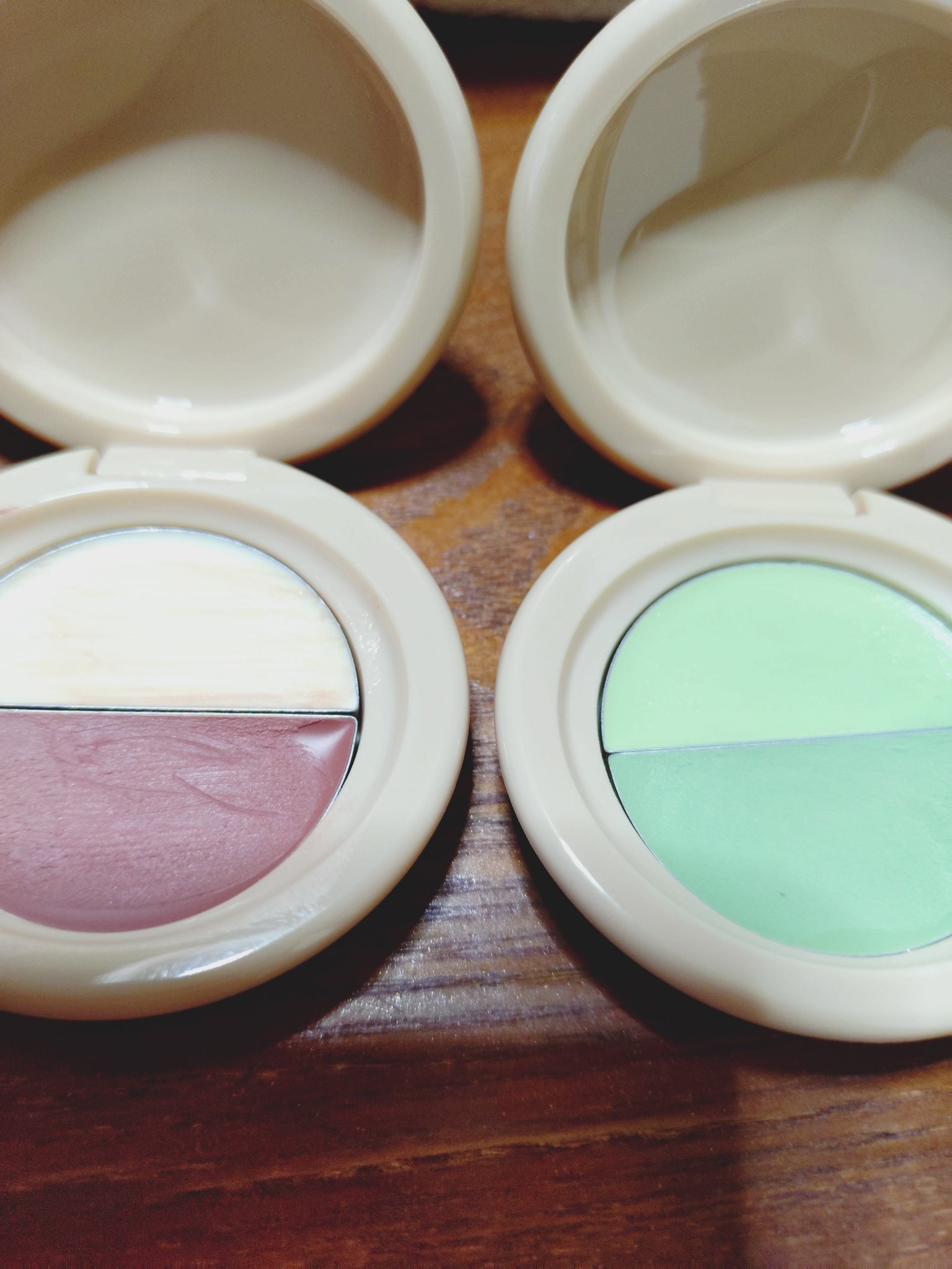 どら焼きリップ＆チーク 03 クリーミー抹茶/&nd by rom&nd/マルチパレットを使ったクチコミ（1枚目）