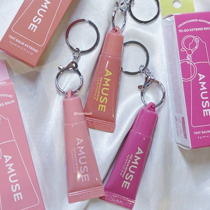 ケア/ティントバームキーリング/AMUSE/リップグロスを使ったクチコミ(2枚目)