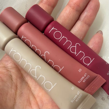 カラーリップマット/rom&nd/口紅を使ったクチコミ(4枚目)