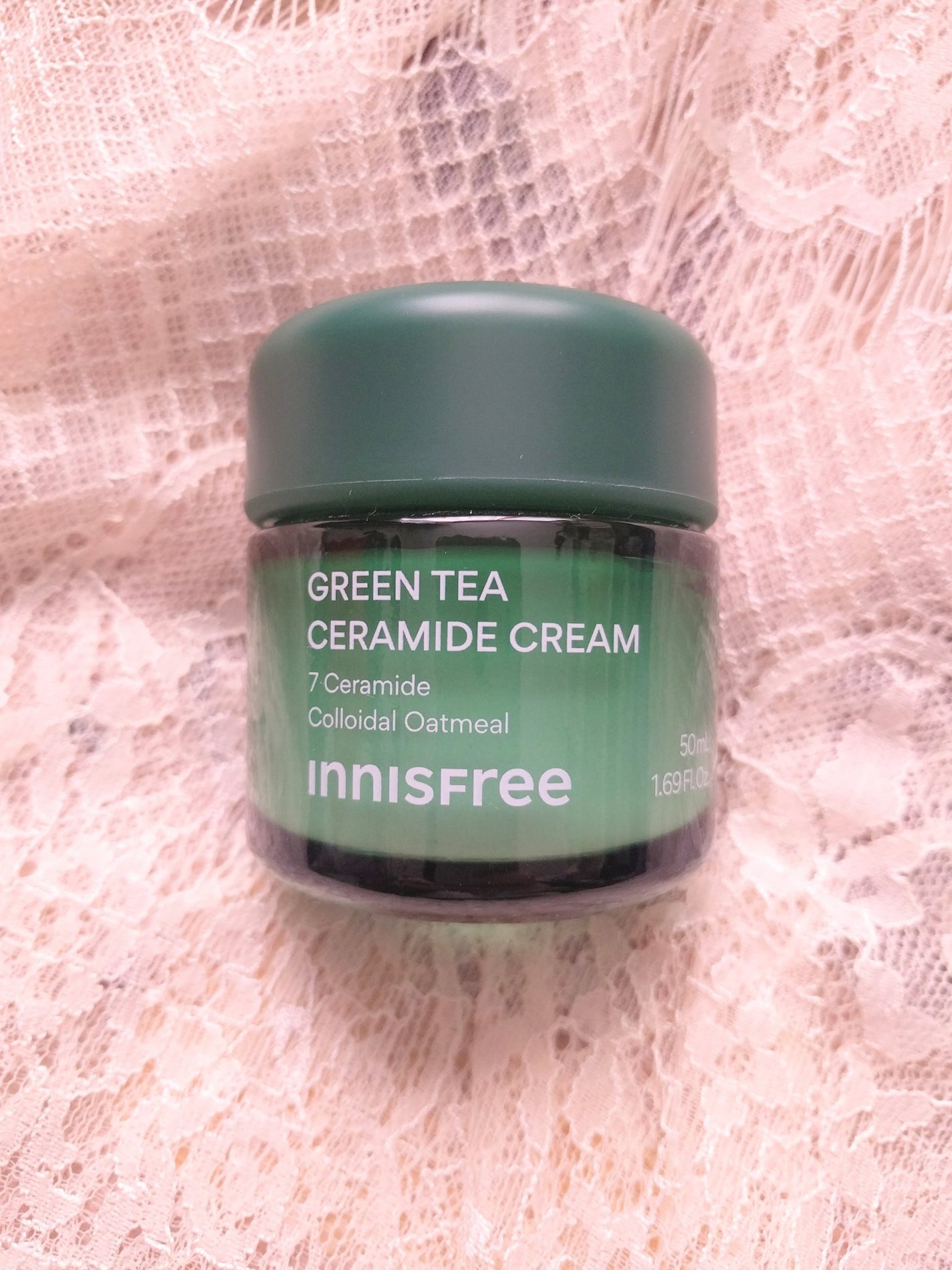 グリーンティー セラミド バリア クリーム/innisfree/フェイスクリームを使ったクチコミ(1枚目)