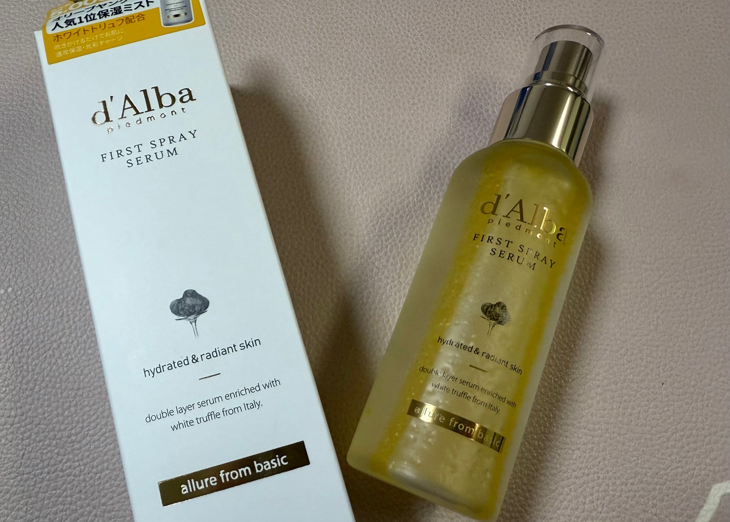 ダルバ ホワイトトリュフファーストスプレーセラム/ダルバ/ミスト状化粧水を使ったクチコミ(1枚目)