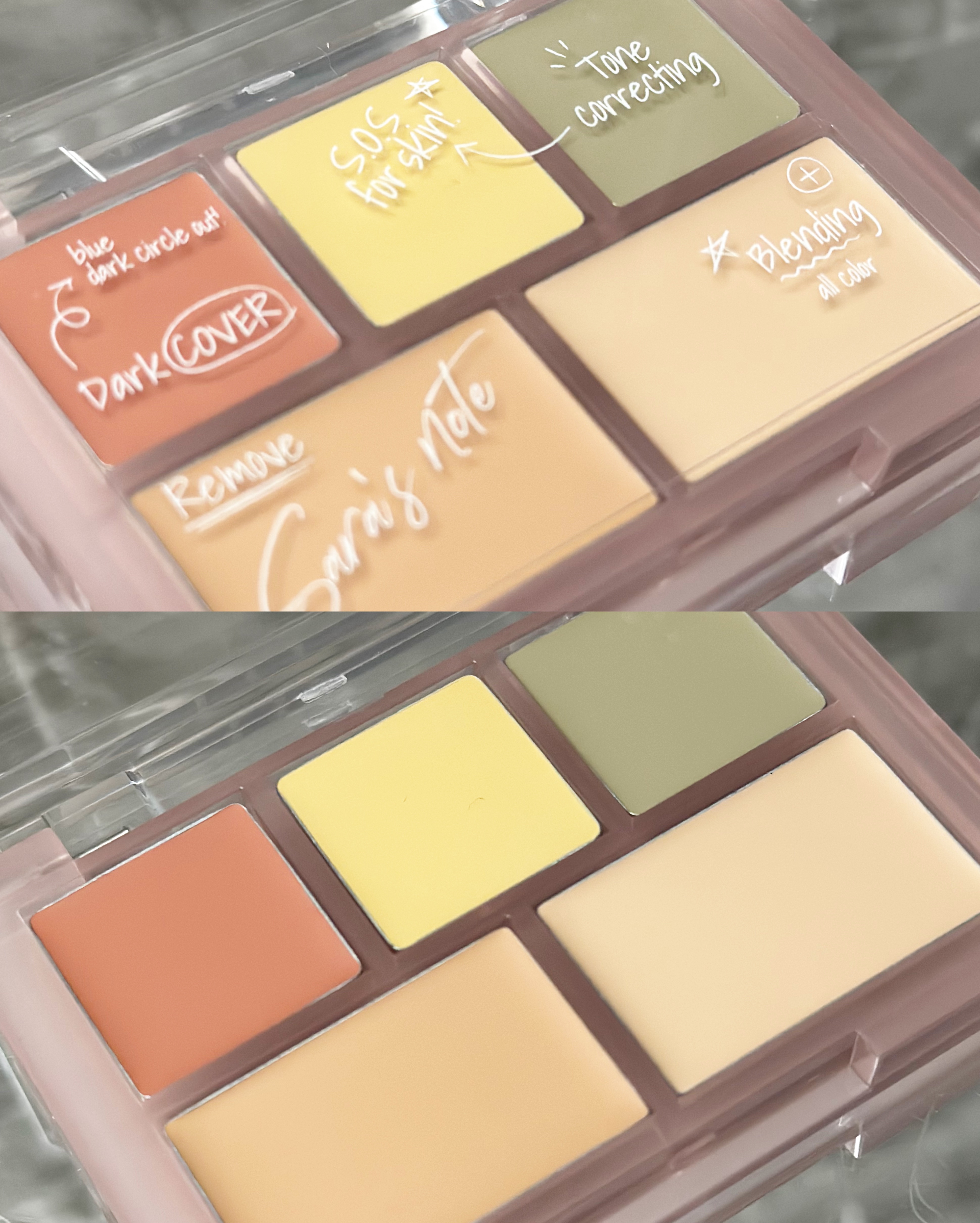 コンシールブレンダーパレット/LUNA/パレットコンシーラーを使ったクチコミ（2枚目）