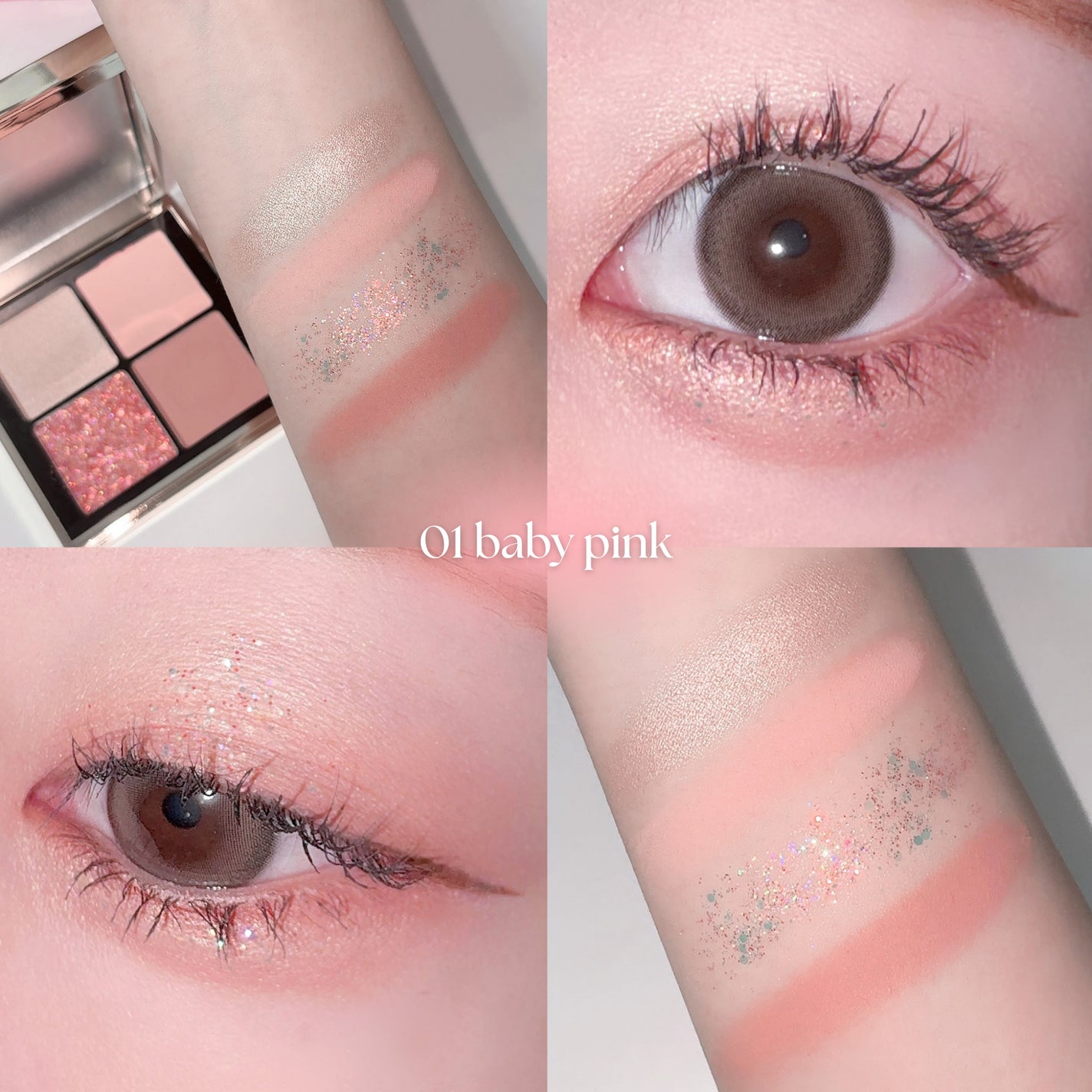 4色アイシャドウパレット/MOKA Japan cosmetics/アイシャドウパレットを使ったクチコミ(3枚目)