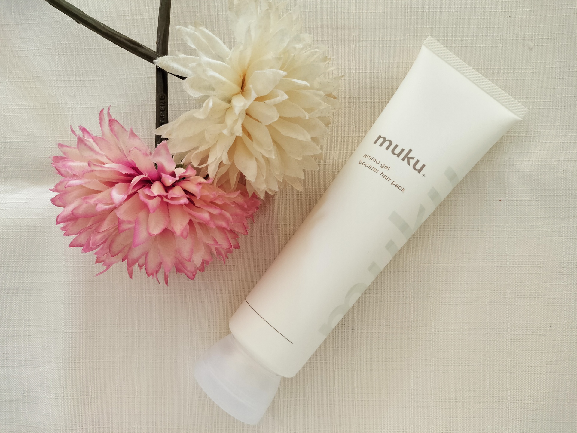 muku+ ムク+　アミノジェル　ブースター　ヘアパックのクチコミ「muku+ アミノジェル ブースター ヘアパックをマツモトキヨシで購入しました。
「muku+.....」（1枚目）