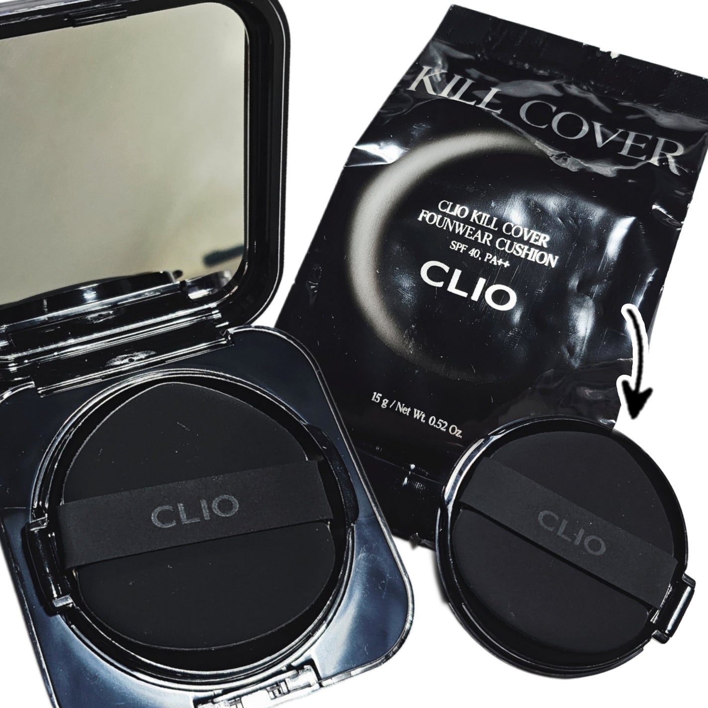 キルカバーファンウェアクッション/CLIO/クッションファンデーションを使ったクチコミ(2枚目)