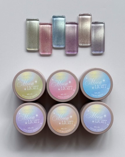 sato 🕊 self nail🫧🤍 on LIPS 「MOONLIGHTmagflash🌔💫ぽわんと月が輝くようなマ..」(4枚目)