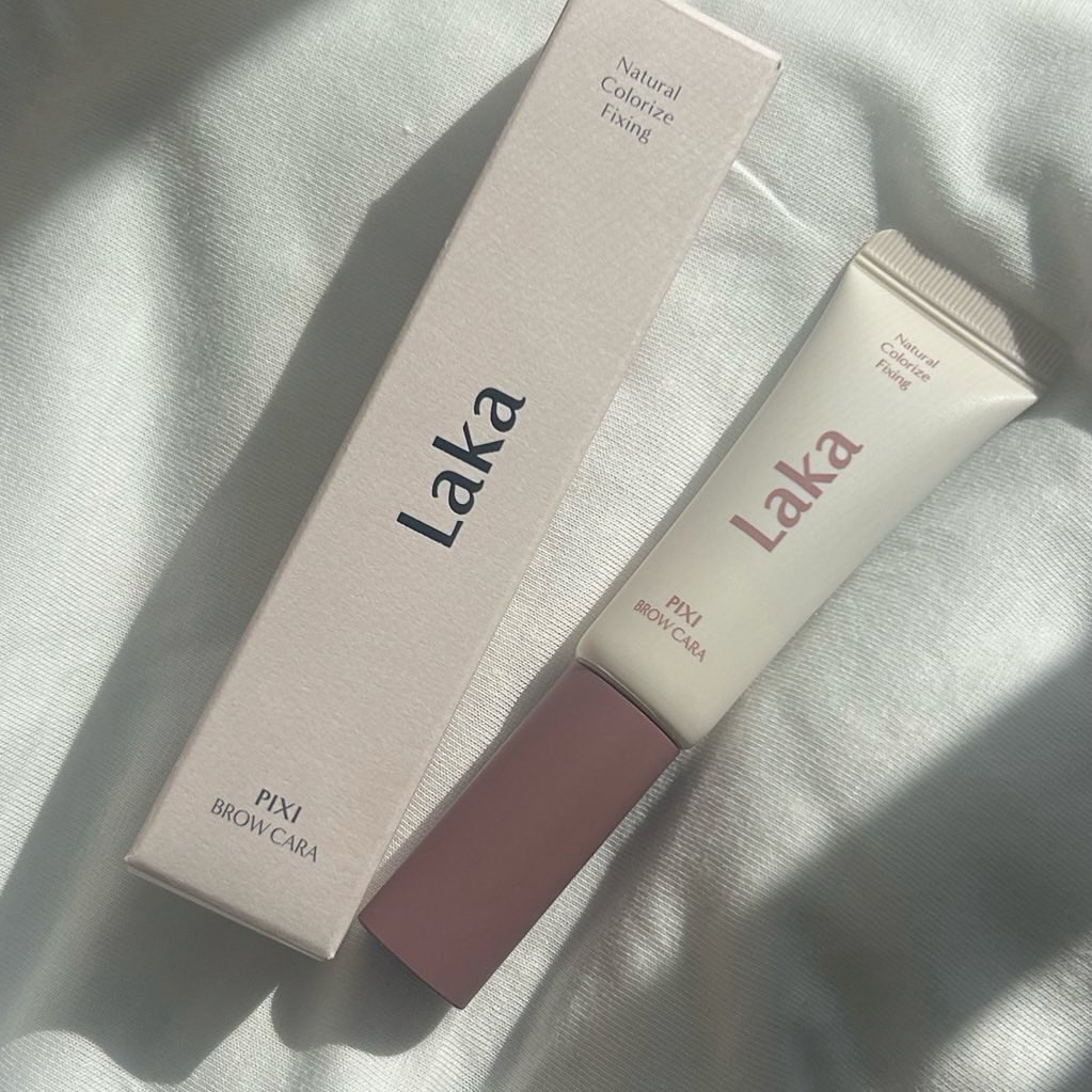 ラカ ピクシーブロウカラ 04 スモーキーピンク/Laka/眉マスカラを使ったクチコミ（1枚目）
