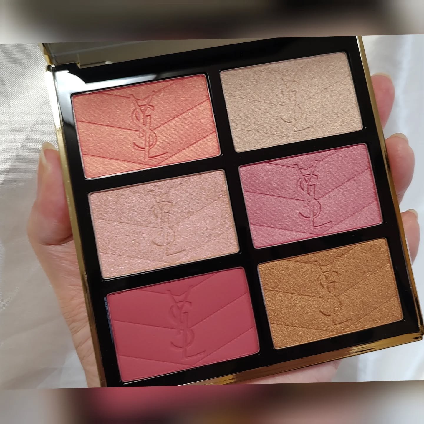 クチュール フェイス パレット/YVES SAINT LAURENT BEAUTE/パウダーチークを使ったクチコミ（2枚目）