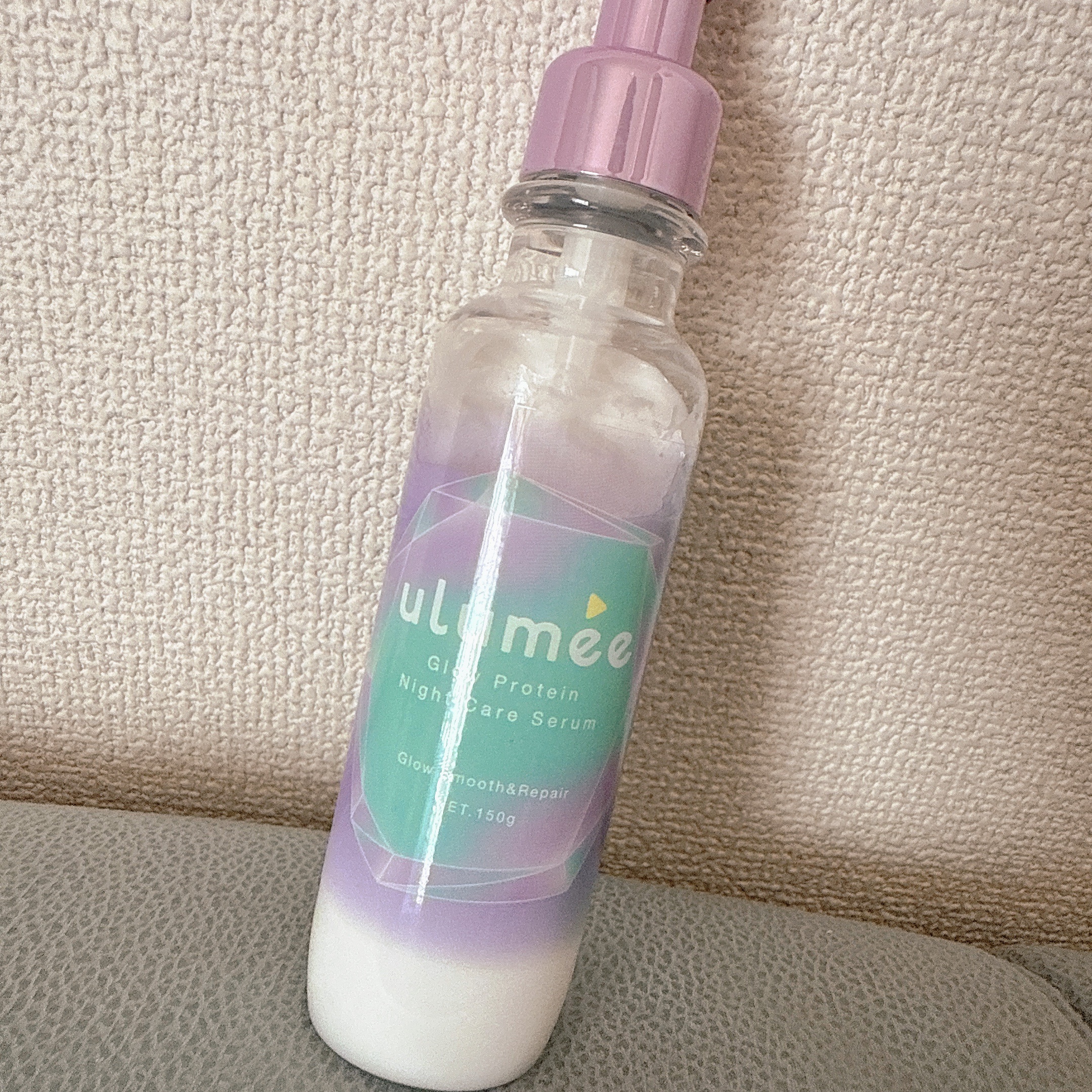 グロウプロテインナイトケアセラム/ulumee/アウトバストリートメントを使ったクチコミ（1枚目）