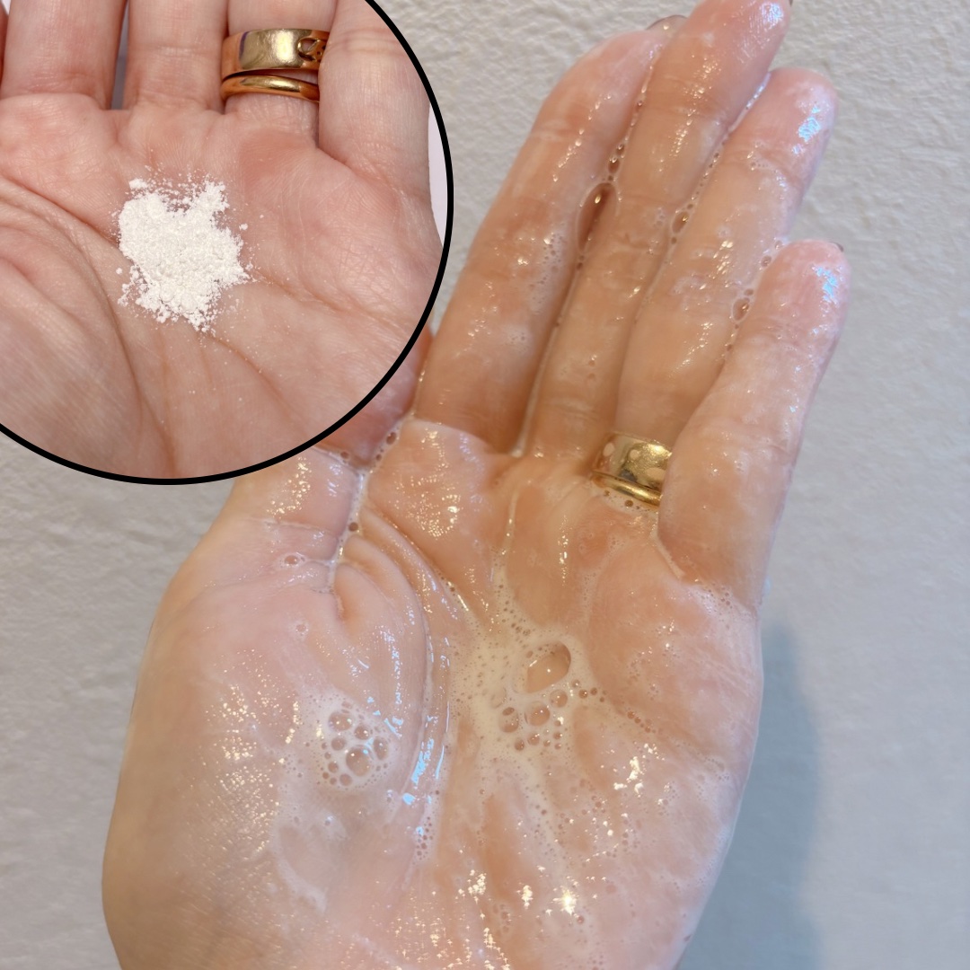 ストレッチ＆グロウ ブラックソルトクレンジングパウダー/EveryRoutine/洗顔パウダーを使ったクチコミ（2枚目）