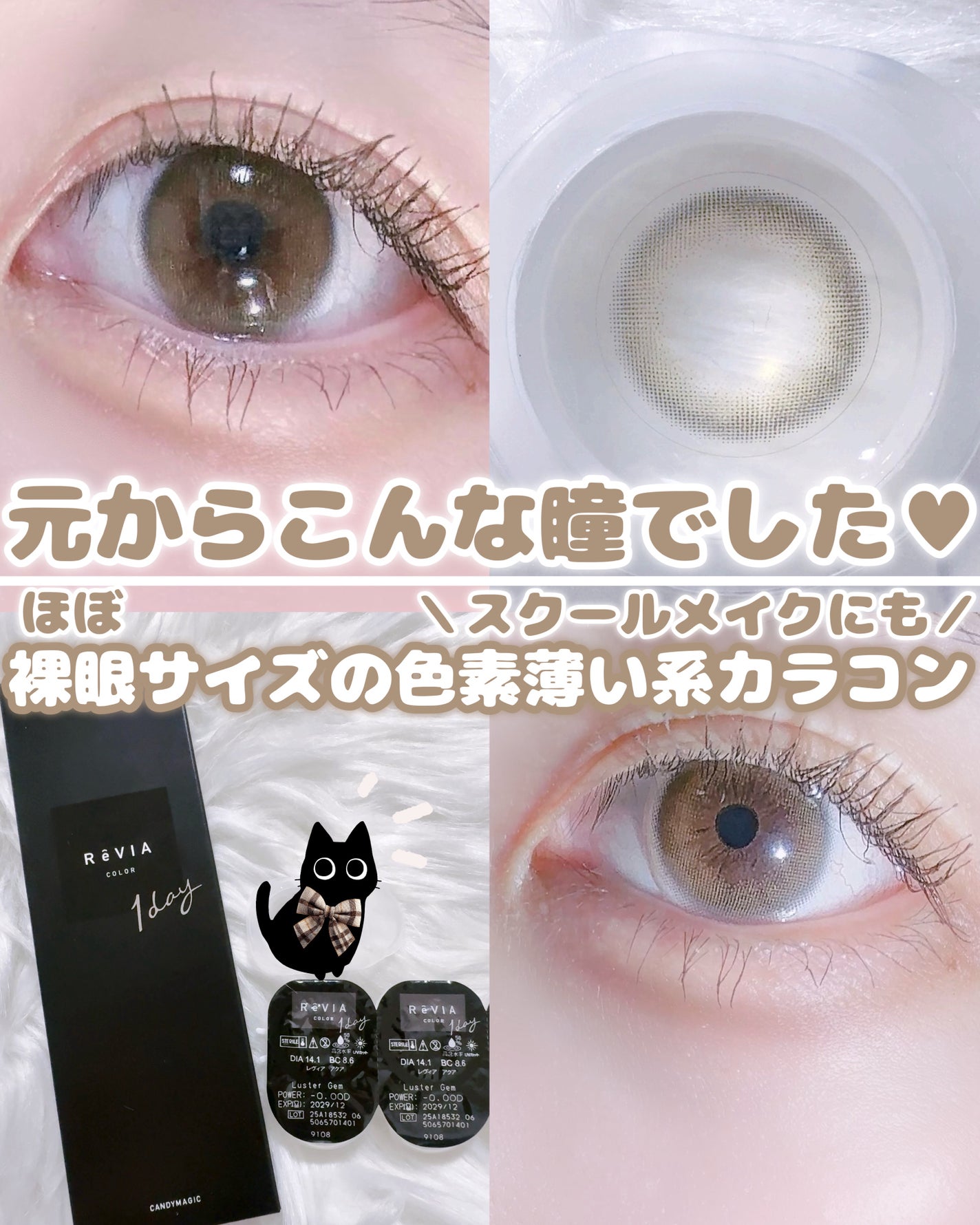 ReVIA 1day/ReVIA/ワンデー(1DAY)カラコンを使ったクチコミ(1枚目)