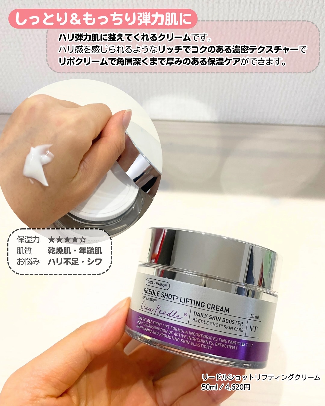 CICA クリーム/VT/フェイスクリームを使ったクチコミ（2枚目）