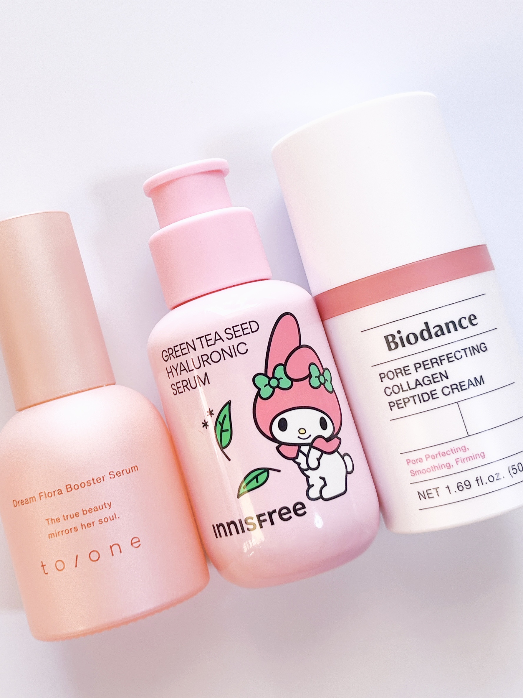 グリーンティーシード ヒアルロン セラム　 マイメロディ限定コラボレーションパッケージ（80ｍL）/innisfree/美容液を使ったクチコミ（1枚目）