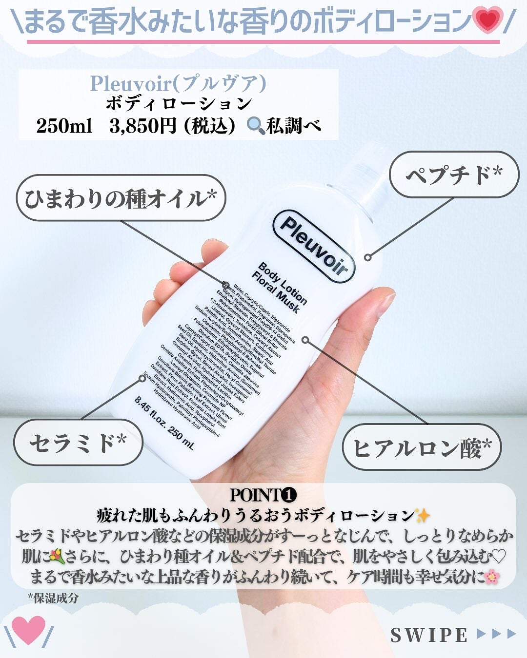 ボディローション/Pleuvoir/ボディローションを使ったクチコミ(2枚目)