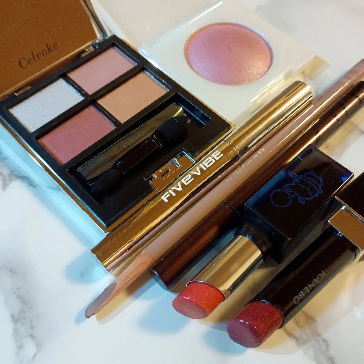 セルヴォーク ルミナスドーム ブラッシュ EX03：Happy Blip（ハッピーブリップ）/Celvoke/パウダーチークを使ったクチコミ（1枚目）