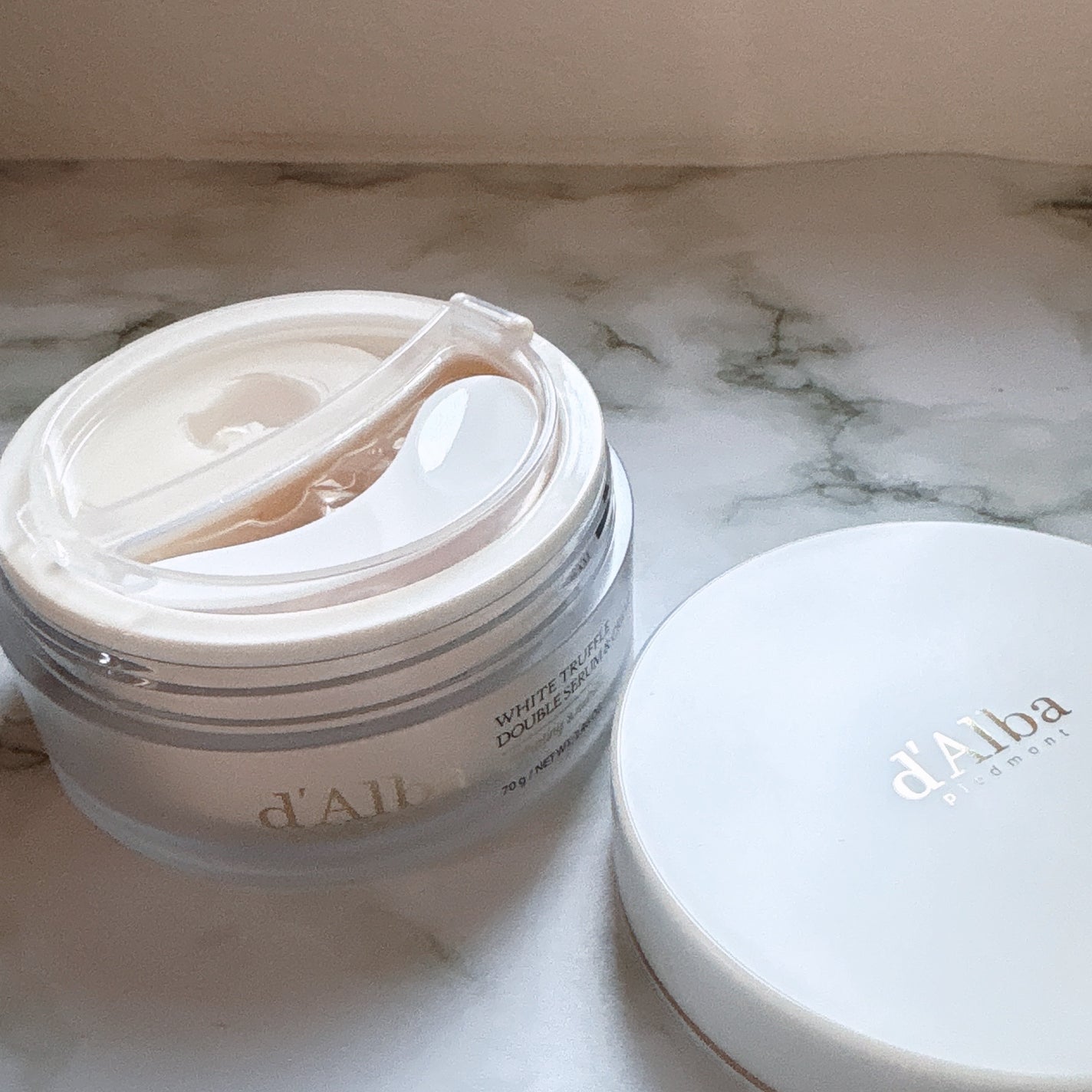 ホワイトトリュフダブルセラムアンドクリーム/ダルバ/フェイスクリームを使ったクチコミ(5枚目)