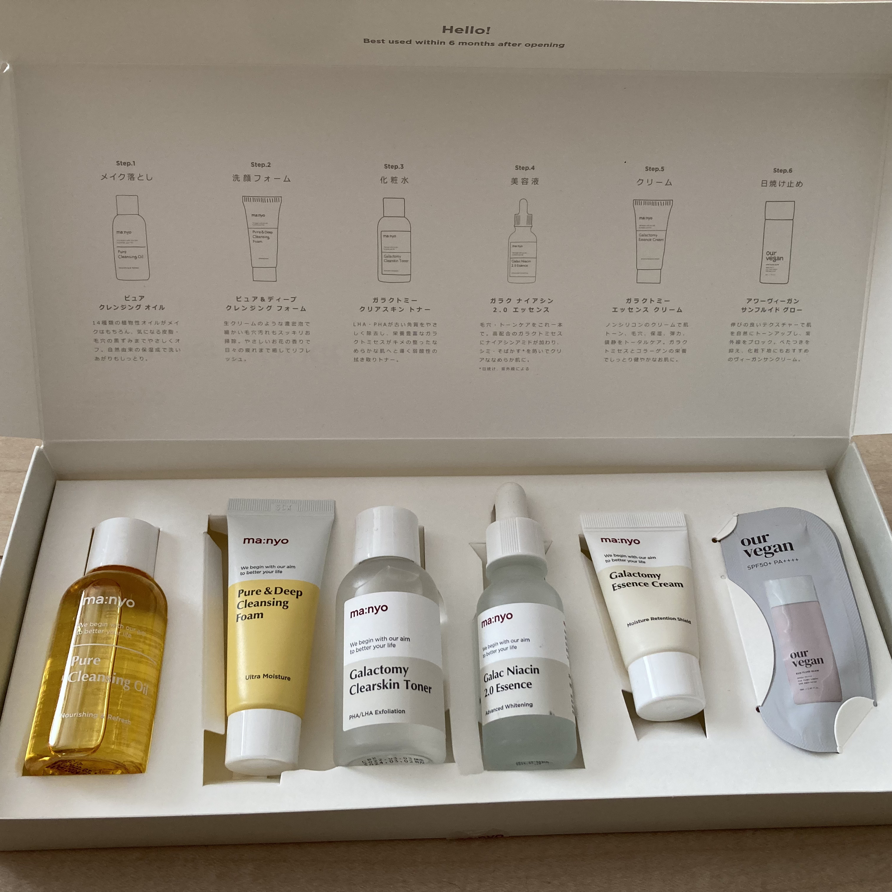 ベストセラー トライアルキット/manyo/トライアルキットを使ったクチコミ（1枚目）