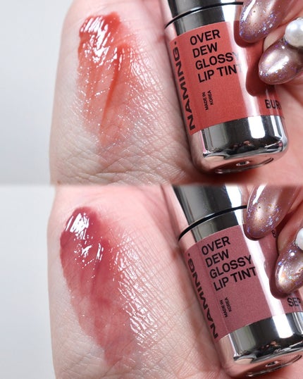 オーバーデューグロッシーリップティント/NAMING./リップティントを使ったクチコミ(2枚目)