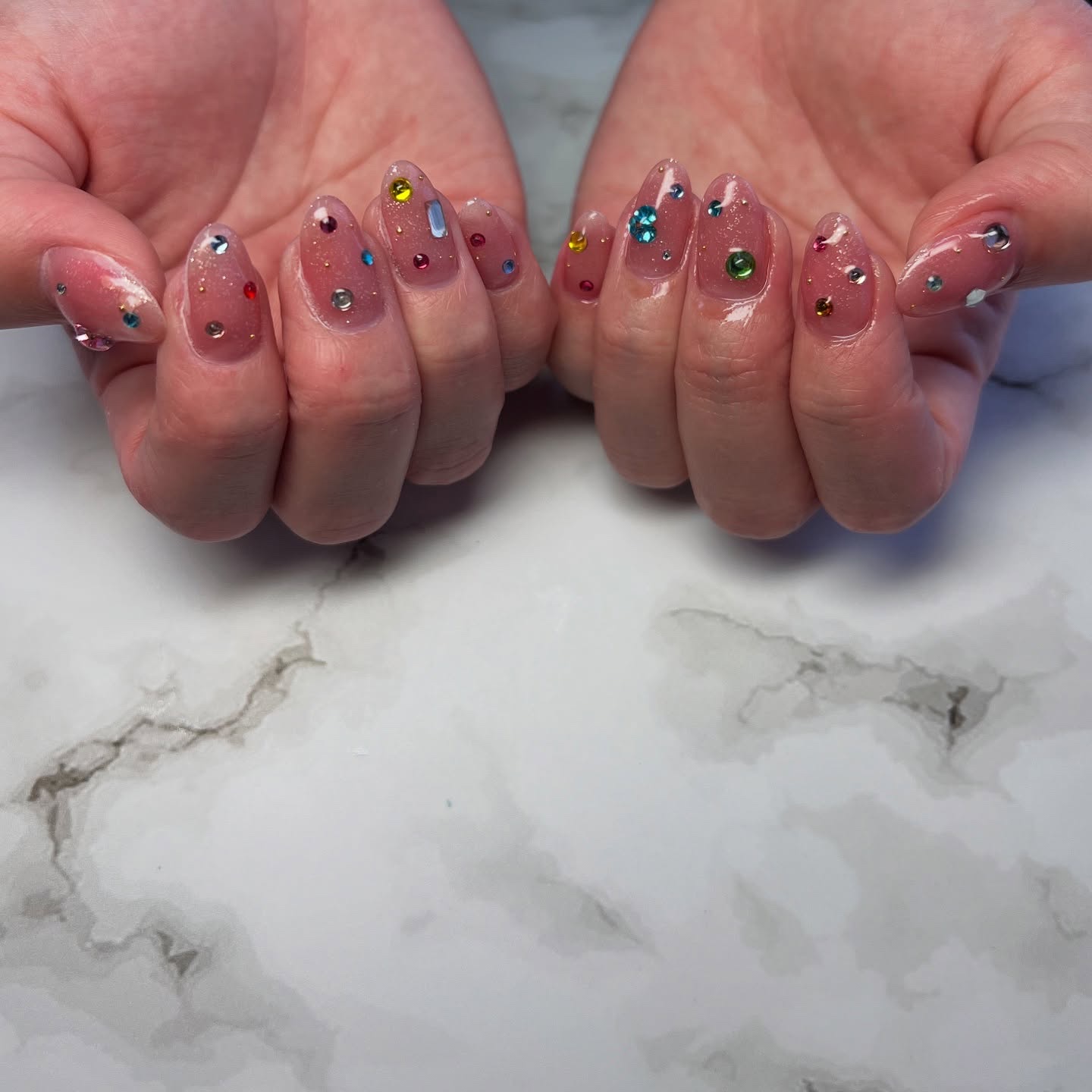 #ネイル,#ニュアンスネイル,#ジェルネイル,#ギャルネイル,#ネイル,#城陽ネイルのネイルデザイン