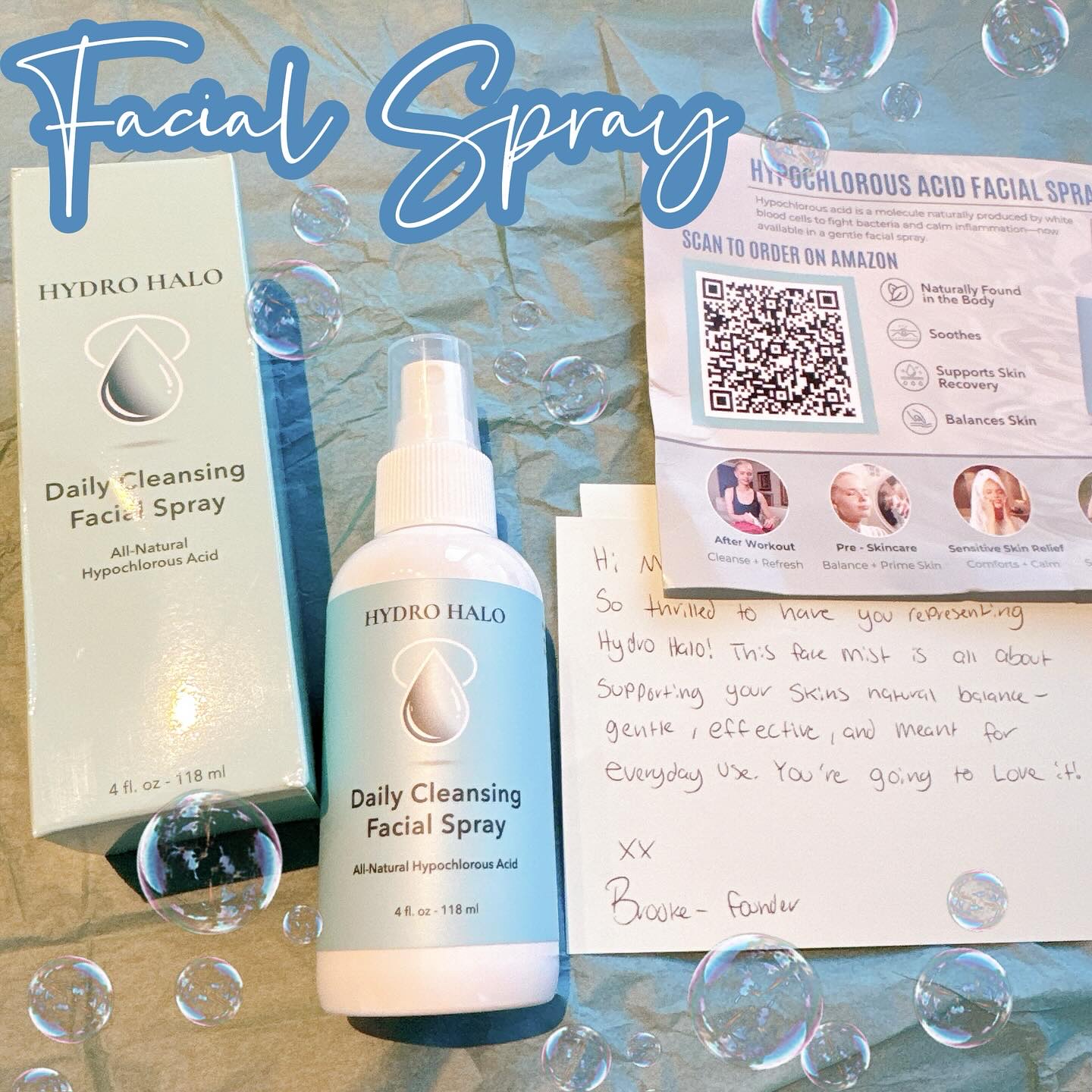 HYDRO HALO Daily Cleansing Facial Spray/Hydro Halo/ミスト状化粧水を使ったクチコミ（1枚目）