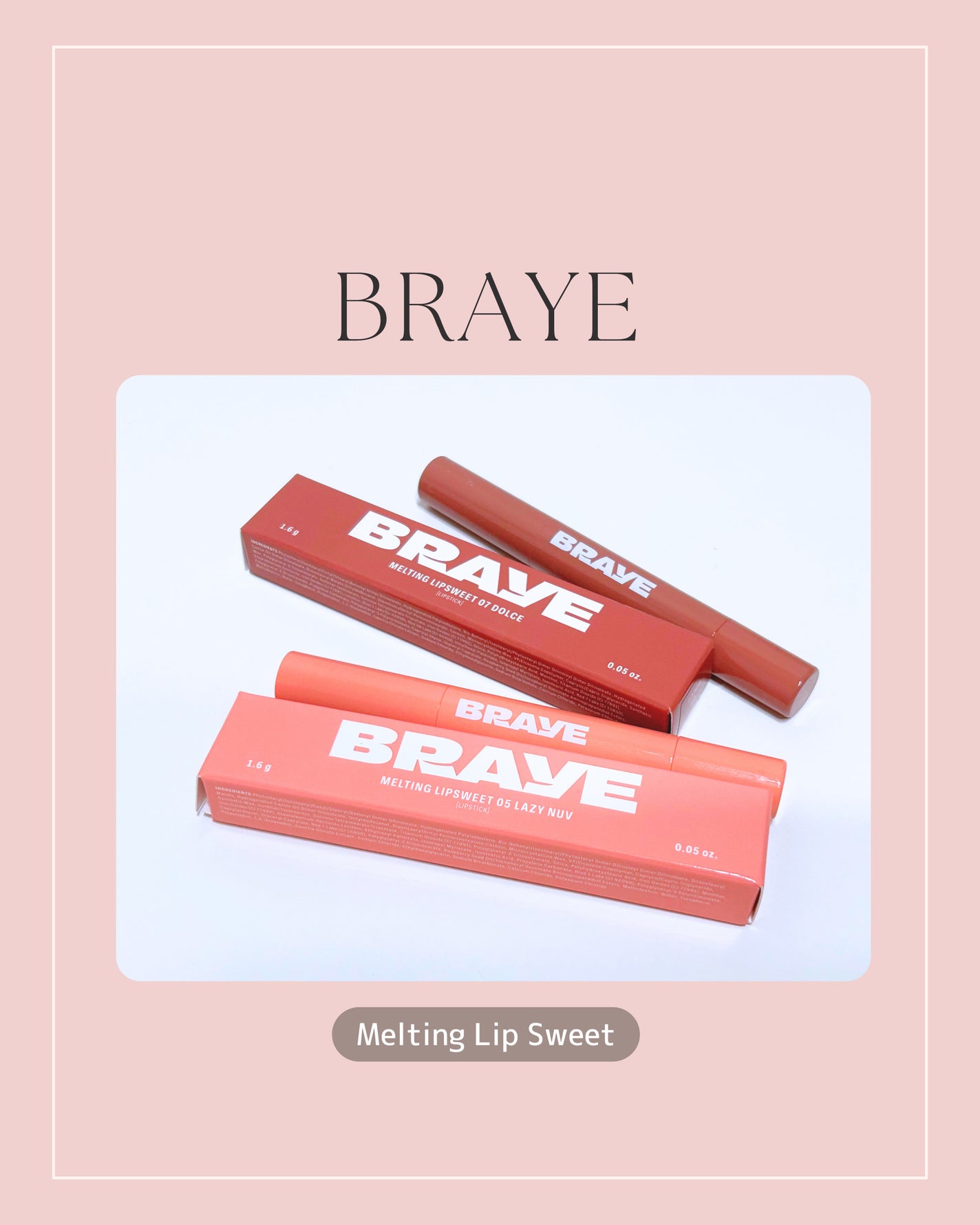 メルティングリップスウィート/BRAYE/口紅を使ったクチコミ(1枚目)