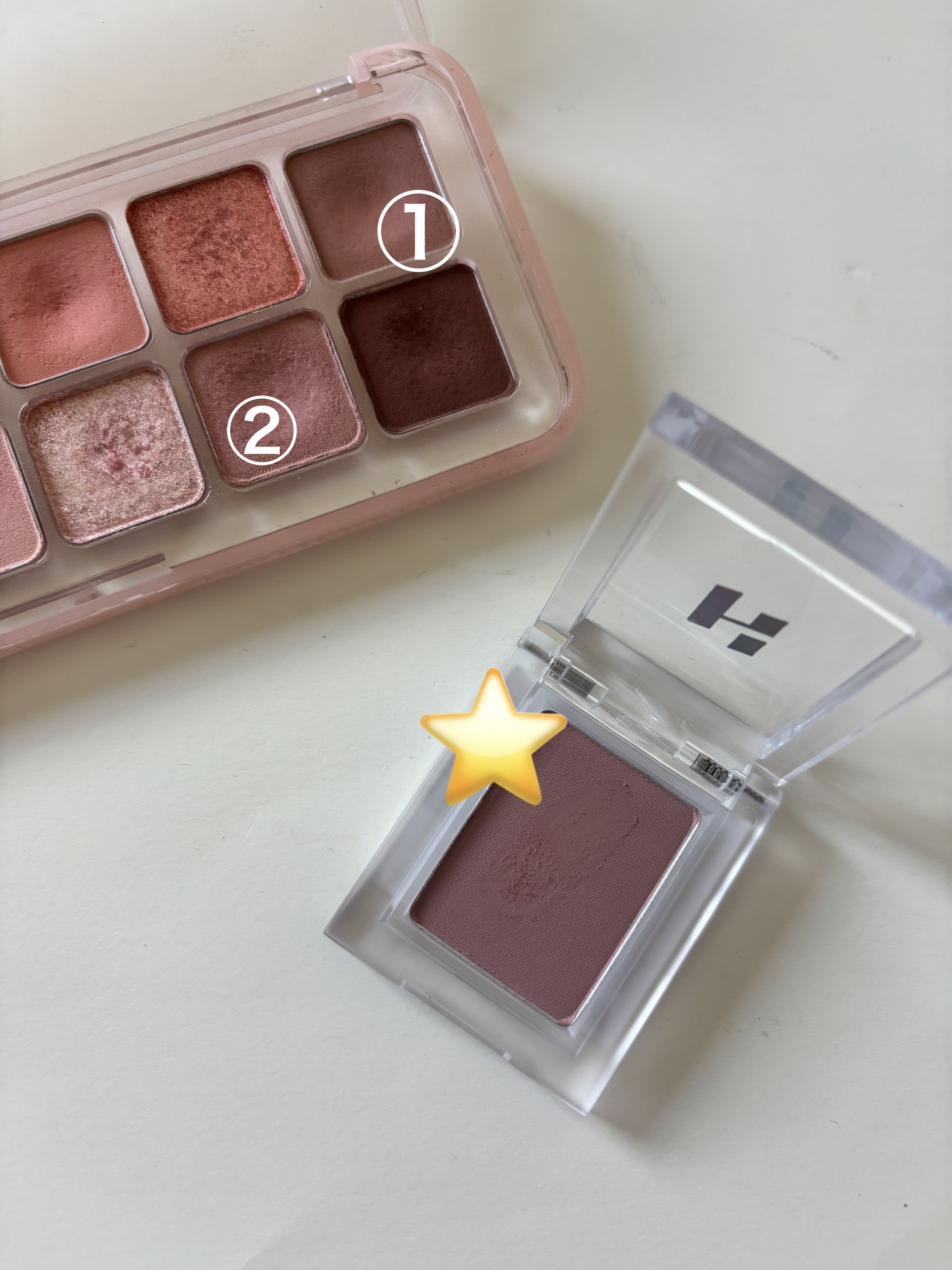 マイフェイブピースアイシャドウ/HOLIKA HOLIKA/単色アイシャドウを使ったクチコミ（1枚目）