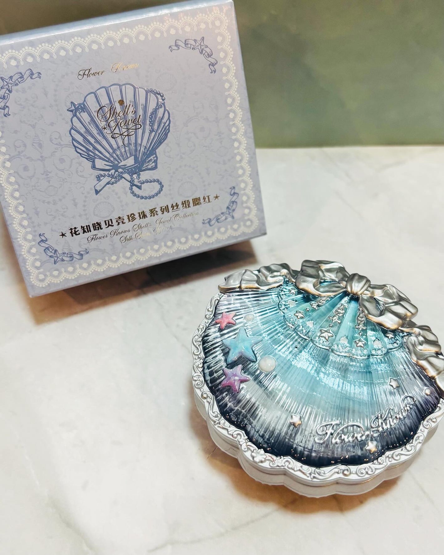 シェルズジュエルコレクション 6色アイシャドウパレット/FlowerKnows/アイシャドウパレットを使ったクチコミ(4枚目)