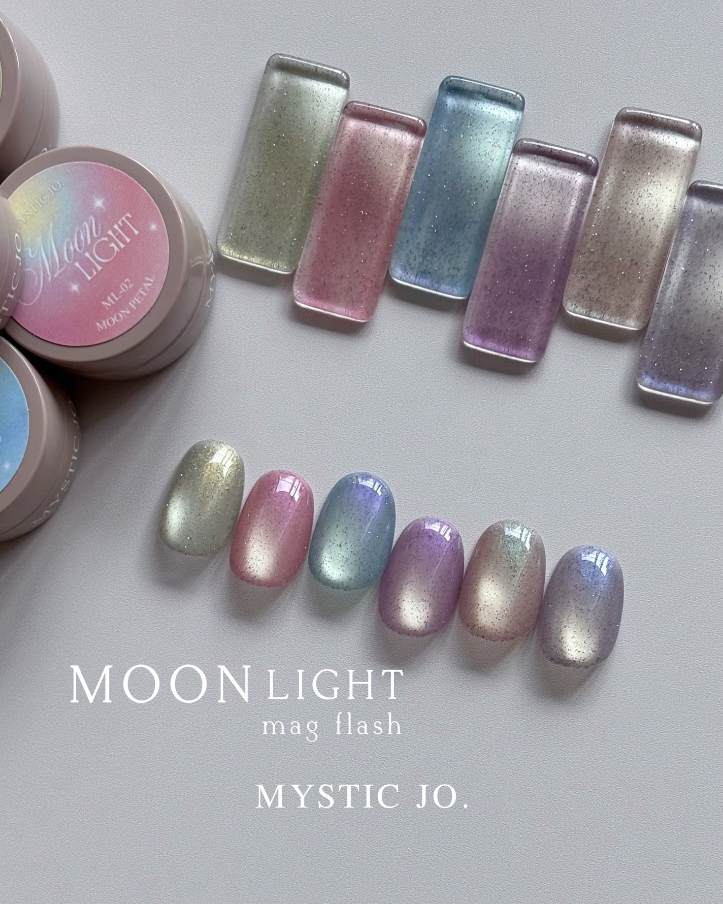 sato 🕊 self nail🫧🤍 on LIPS 「MOONLIGHTmagflash🌔💫ぽわんと月が輝くようなマ..」(1枚目)