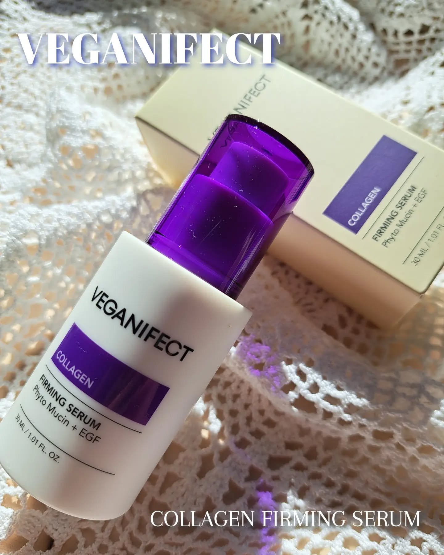 ​💖話題の韓国スキンケア✨
VEGANIFECT様より提供
[10月モニターイベント]に当選し、コラーゲンNMNセラムをお試しさせていただきました！💚

​🌿 美容液を手に取ると、トロッと糸を引く濃厚なテクスチャなのに、肌にスッと馴染