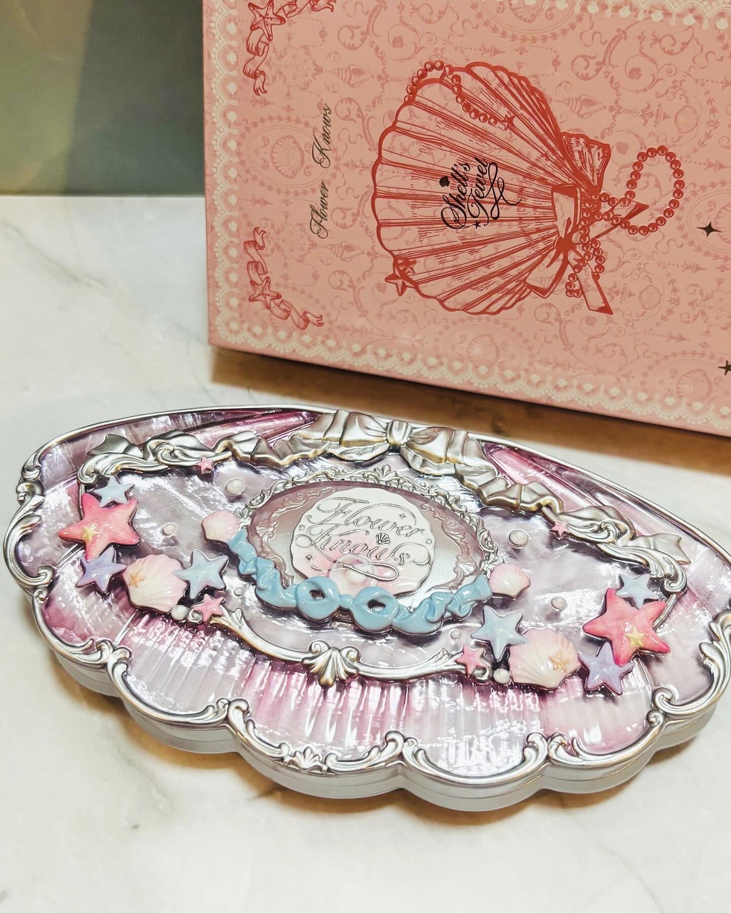 シェルズジュエルコレクション 6色アイシャドウパレット/FlowerKnows/アイシャドウパレットを使ったクチコミ(2枚目)