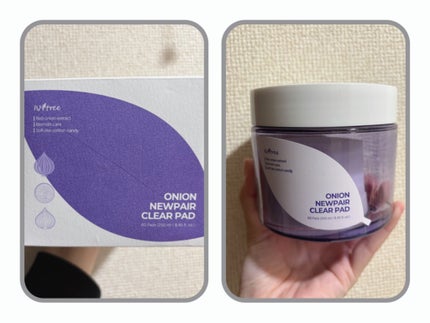 オニオンニューペア クリアパッド/Isntree/トナーパッドを使ったクチコミ(1枚目)
