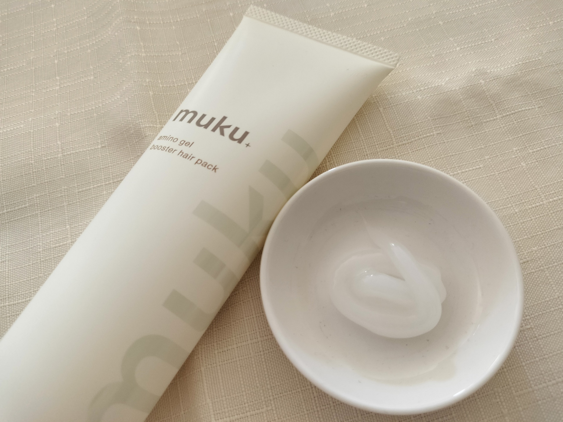 muku+ ムク+　アミノジェル　ブースター　ヘアパックのクチコミ「muku+ アミノジェル ブースター ヘアパックをマツモトキヨシで購入しました。
「muku+.....」（2枚目）