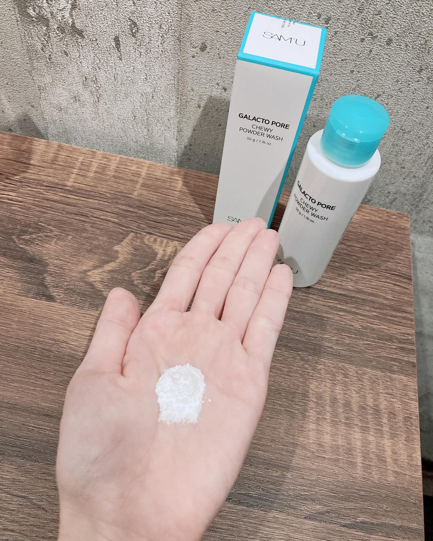 サミュ ガラクトポア チューイー パウダーウォッシュ/SAM&#39;U/洗顔パウダーを使ったクチコミ（3枚目）