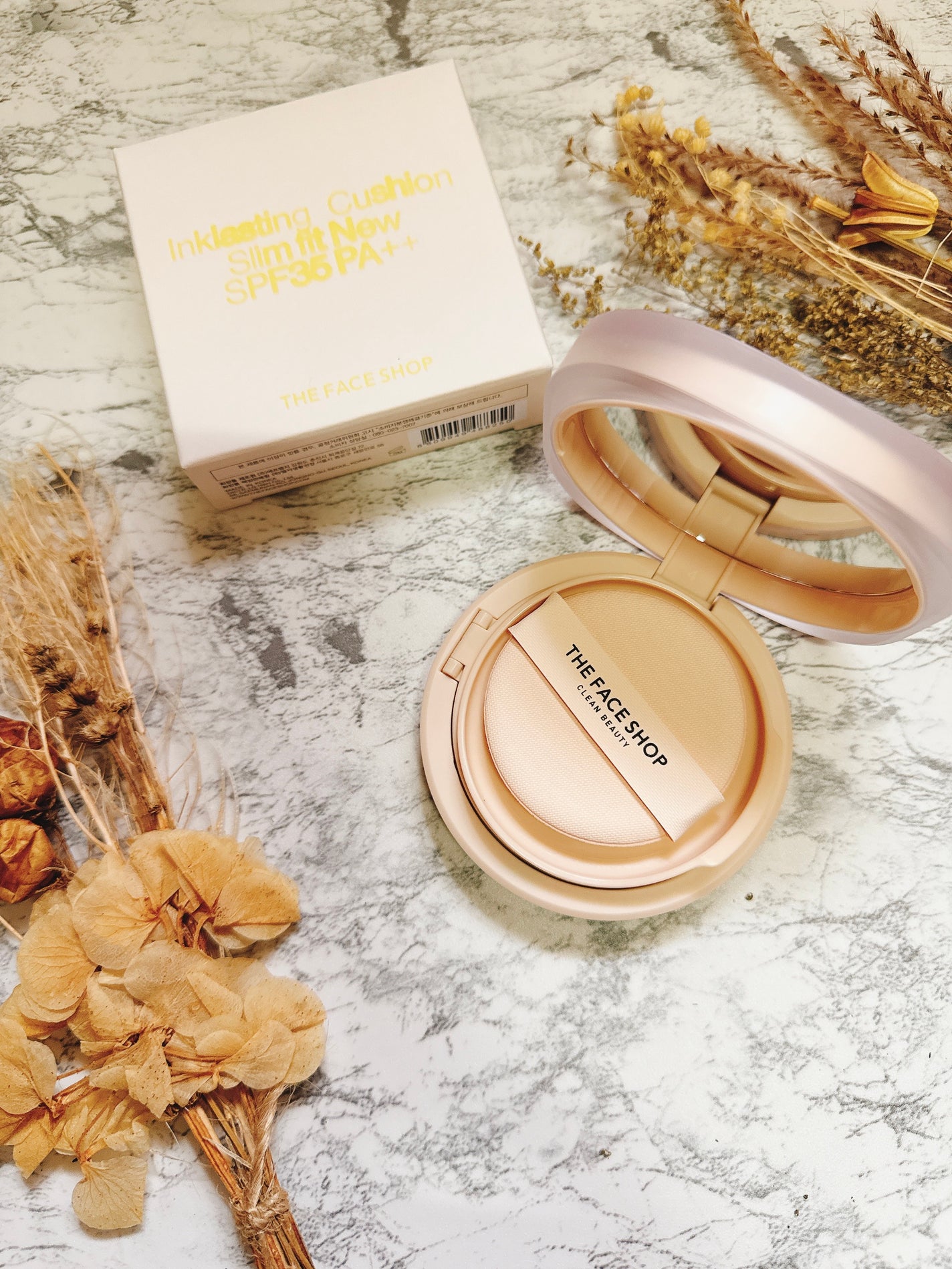 インクラスティングクッションファンデーション/THE FACE SHOP/クッションファンデーションを使ったクチコミ(2枚目)