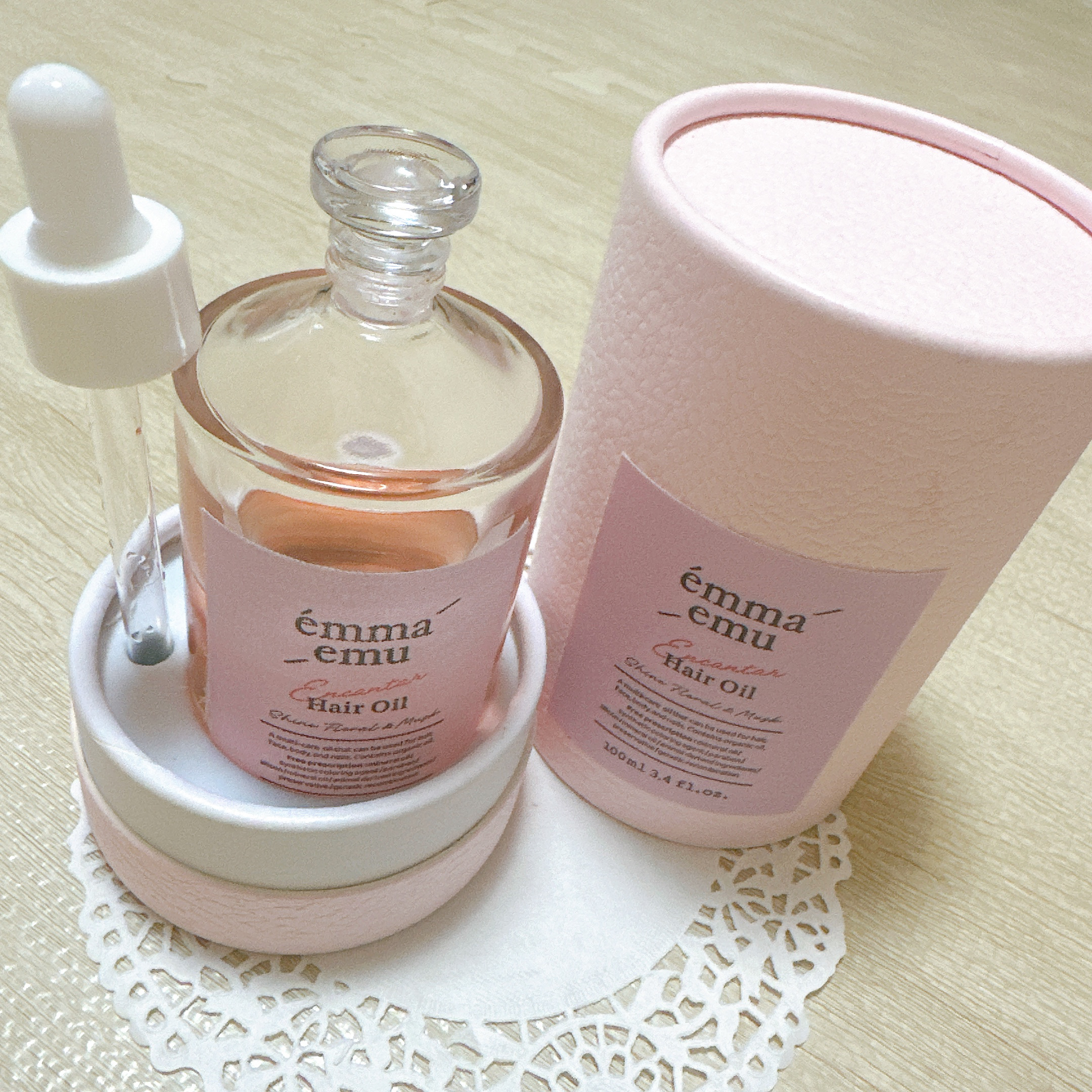 エンカンタールヘアオイル シャインフローラル＆ムスク/emma emu/ヘアオイルを使ったクチコミ（2枚目）