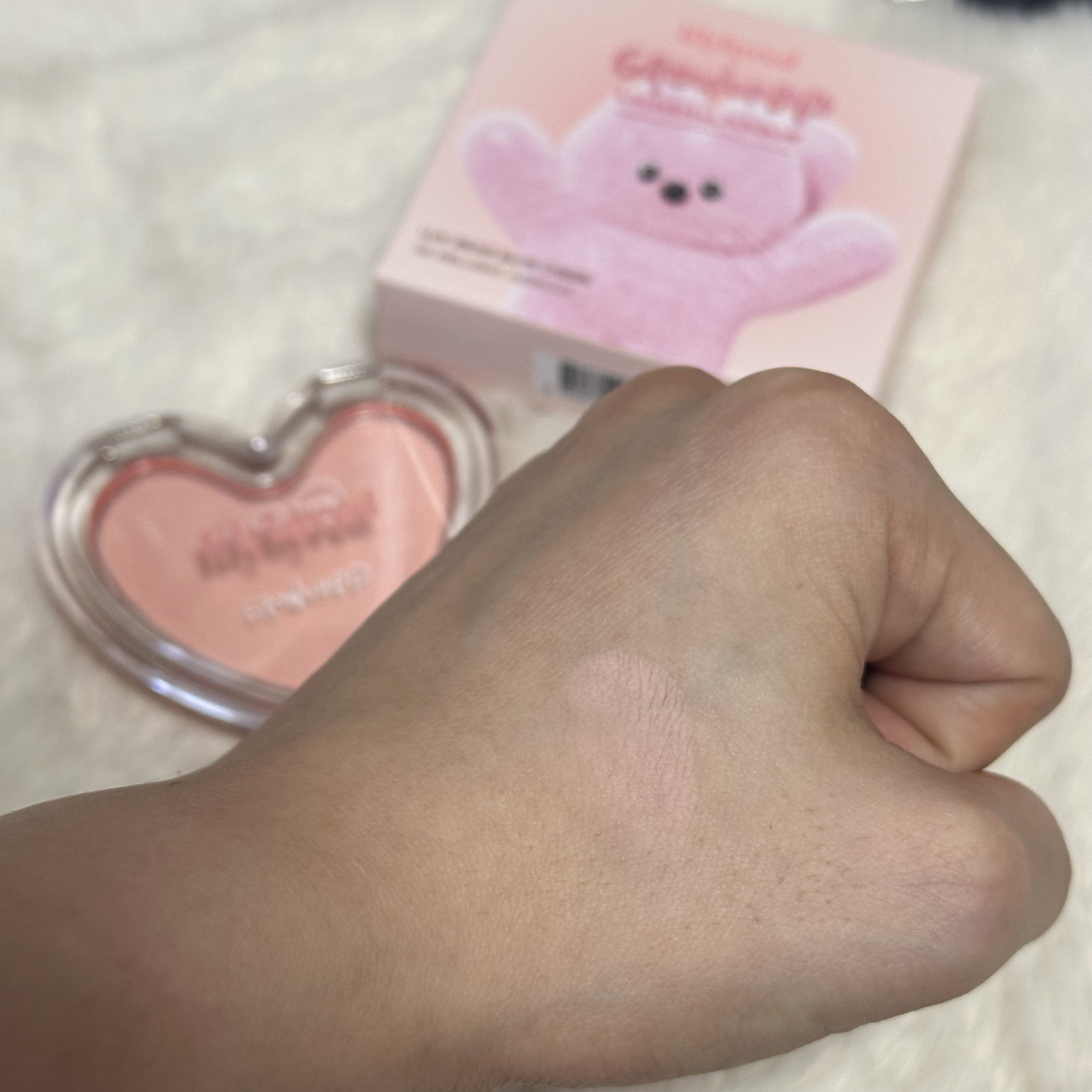 Luv Beam Blur Cheek 06 #Blurry Apricot/lilybyred/パウダーチークを使ったクチコミ（2枚目）