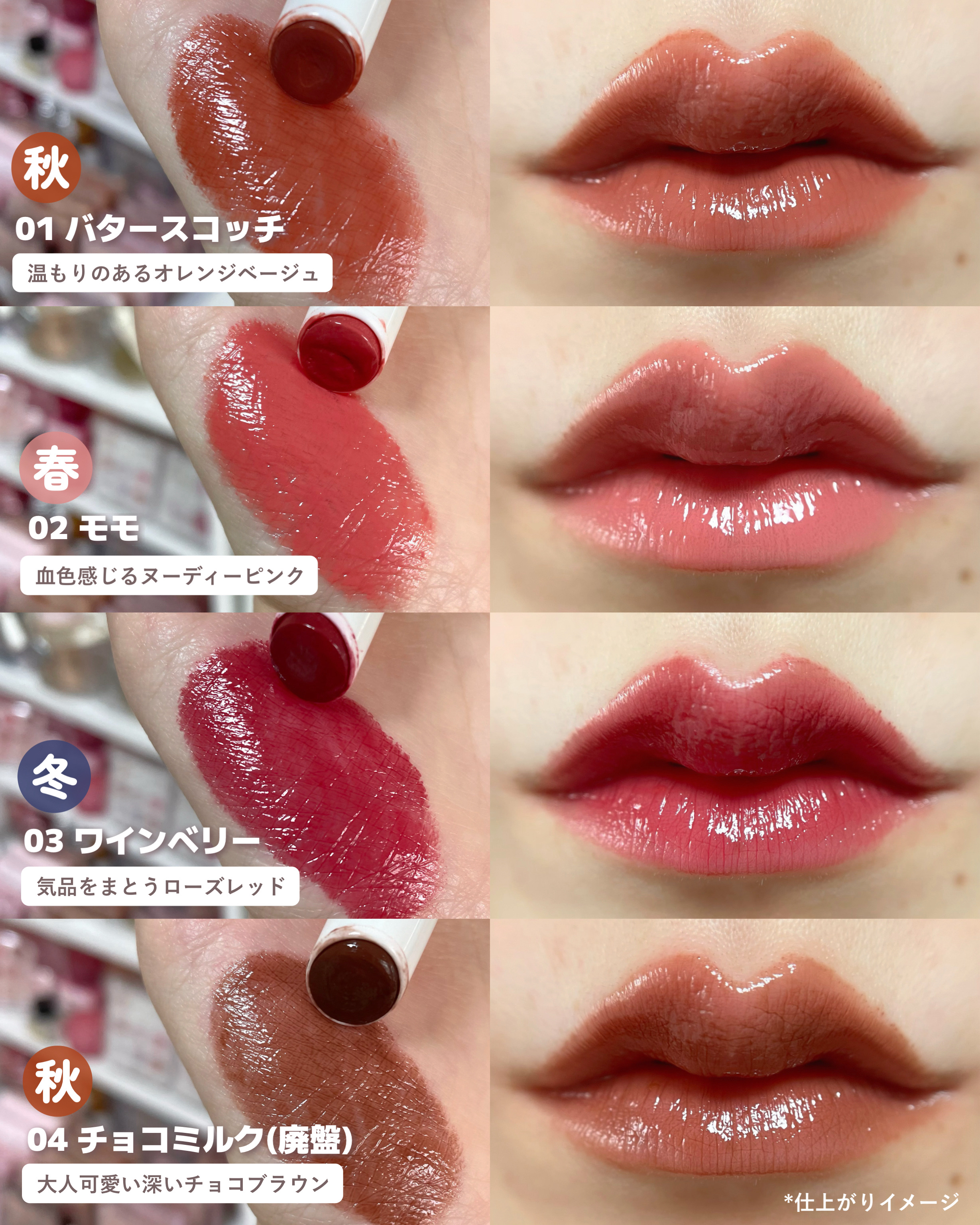 むちぷるティント/キャンメイク/リップティントを使ったクチコミ（2枚目）