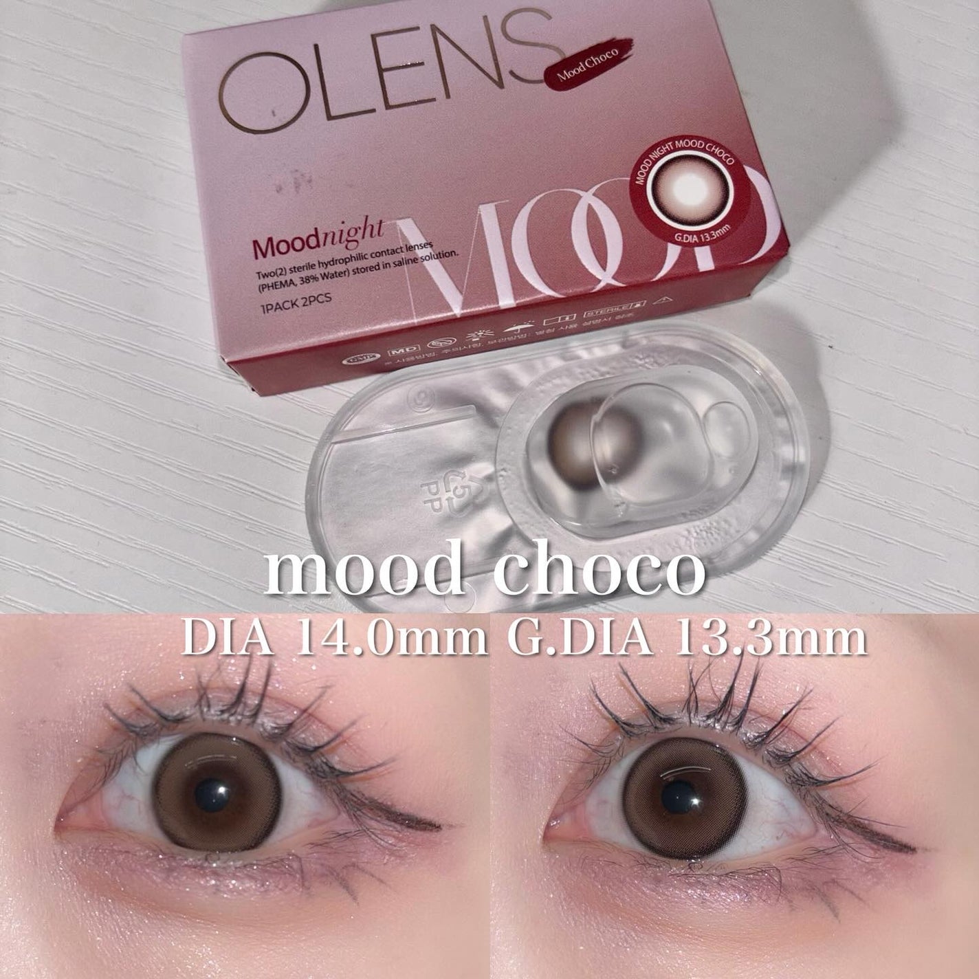 Moodnight 1day/OLENS/カラーコンタクトレンズを使ったクチコミ(3枚目)