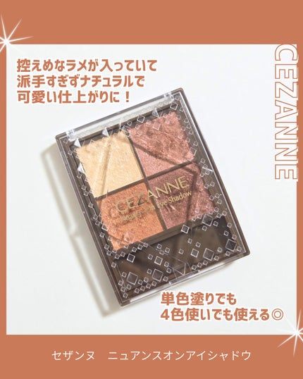 ニュアンスオンアイシャドウ/CEZANNE/アイシャドウパレットを使ったクチコミ(2枚目)