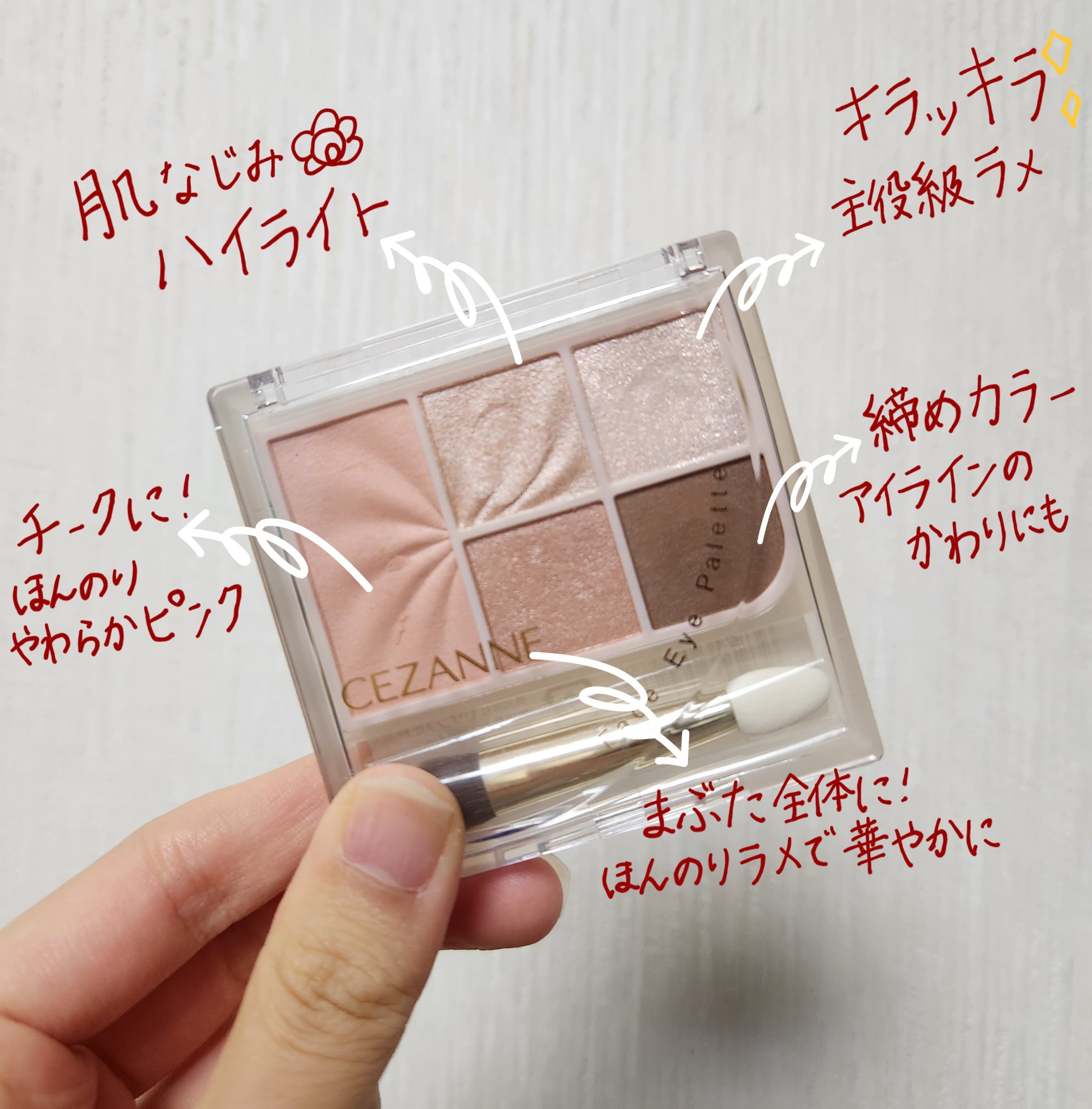 フェイスアイパレット/CEZANNE/アイシャドウを使ったクチコミ（1枚目）