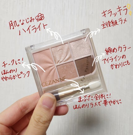 フェイスアイパレット/CEZANNE/アイシャドウを使ったクチコミ(1枚目)