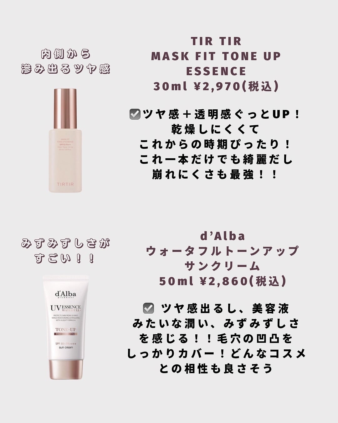 ウォータフルトーンアップサンクリーム/ダルバ/日焼け止めクリームを使ったクチコミ(2枚目)